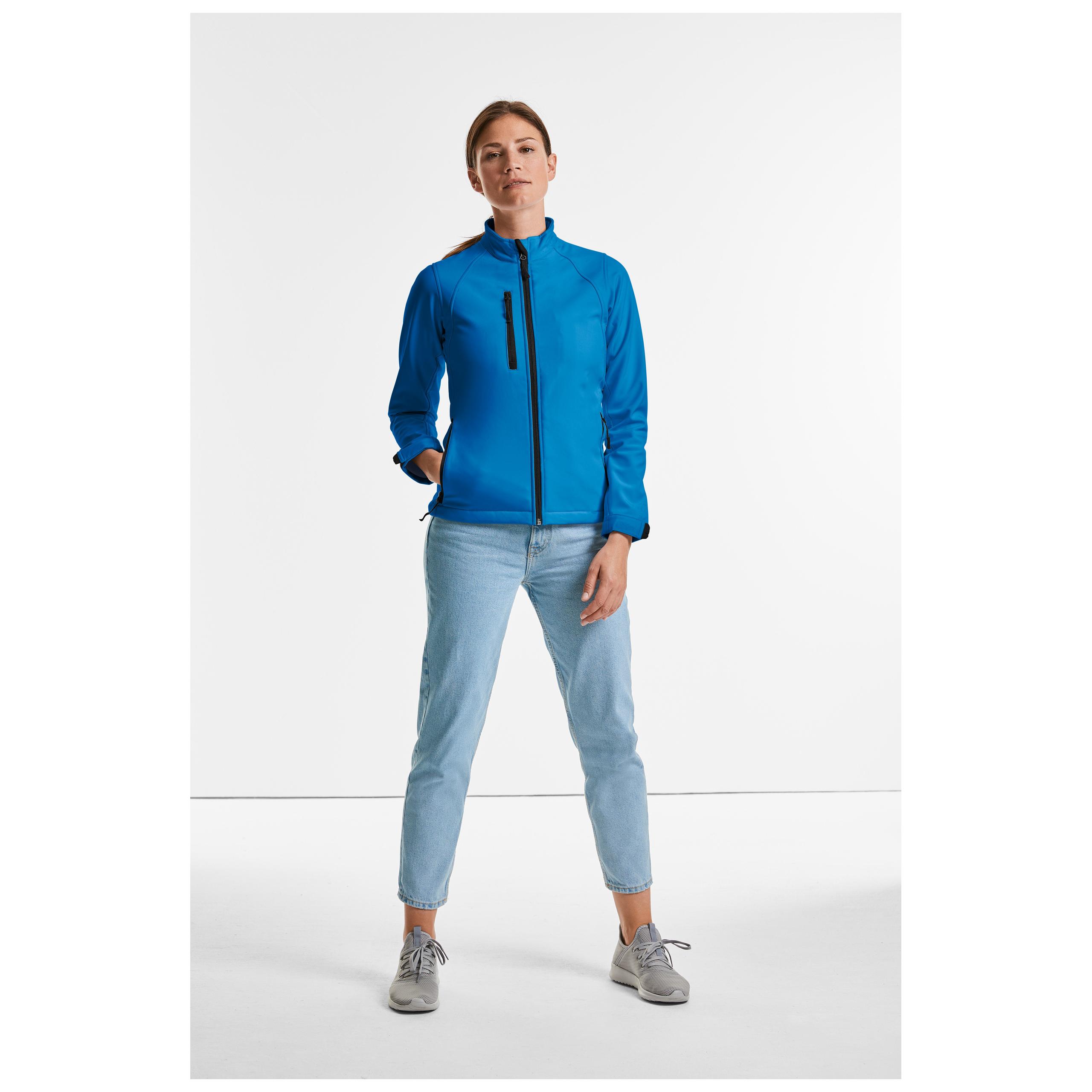 Russell - VESTE SOFTSHELL FEMME - Azur Blue - S