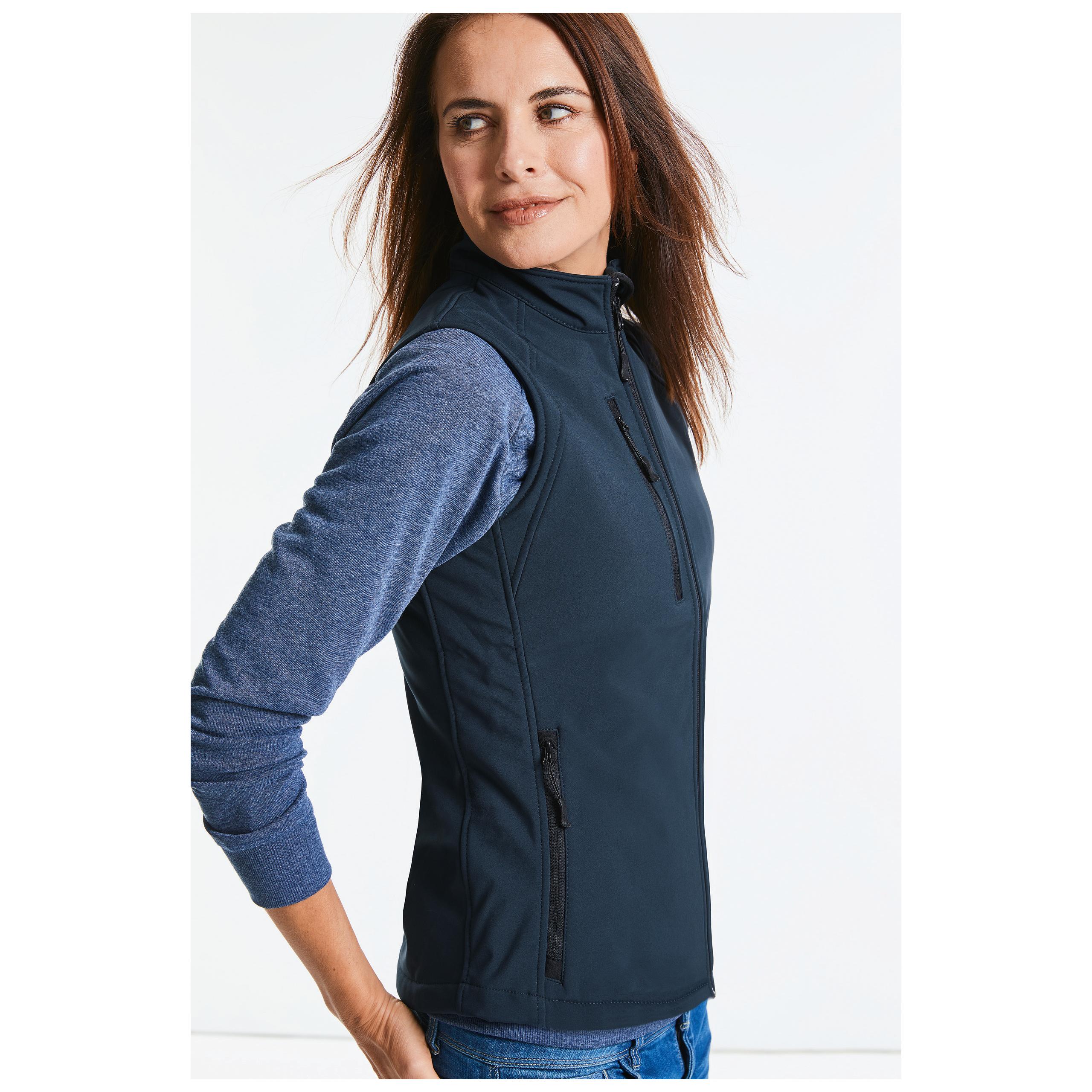 Russell - BODYWARMER SOFTSHELL FEMME - Azur Blue - S