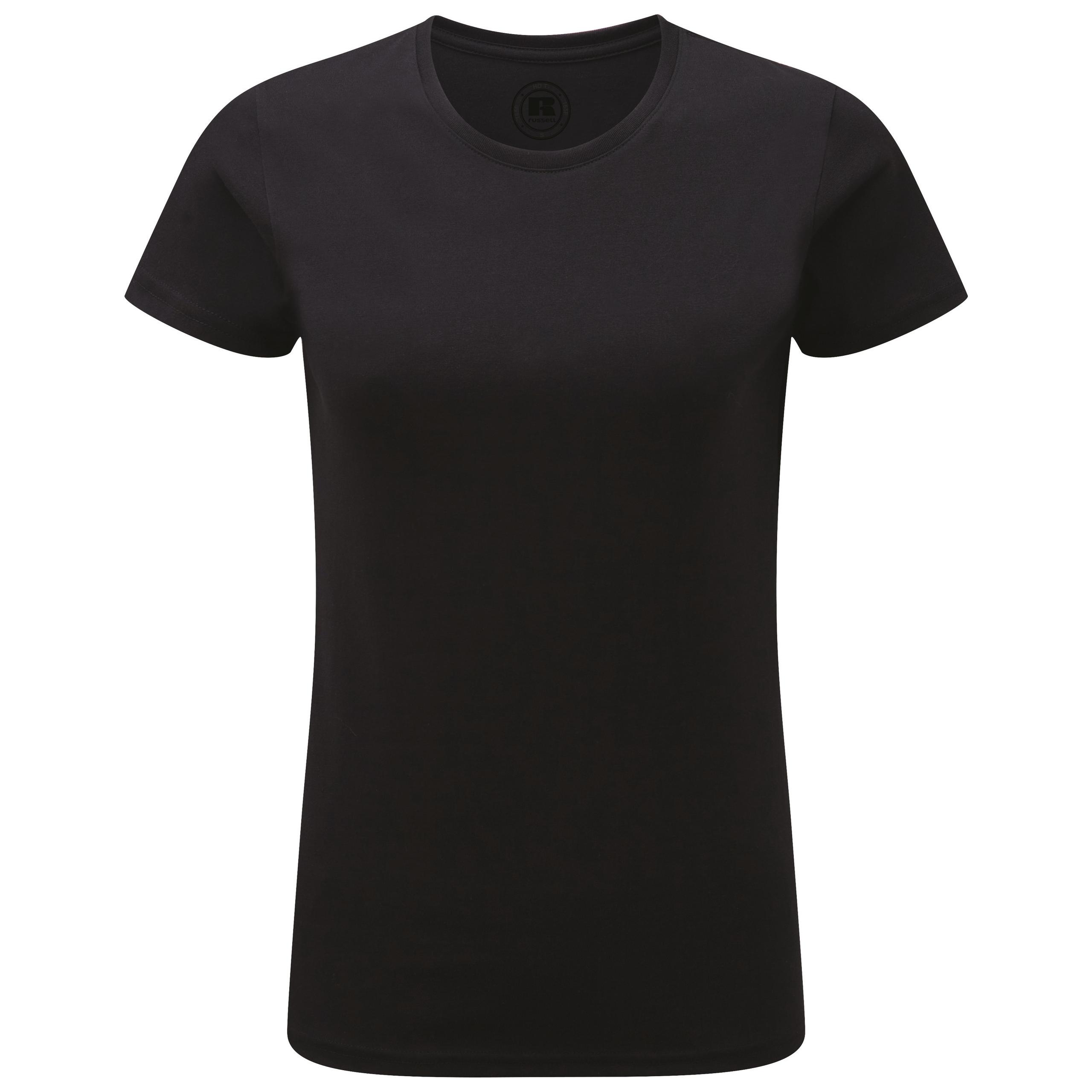 Russell - T-SHIRT FEMME COL ROND HD - Black - S