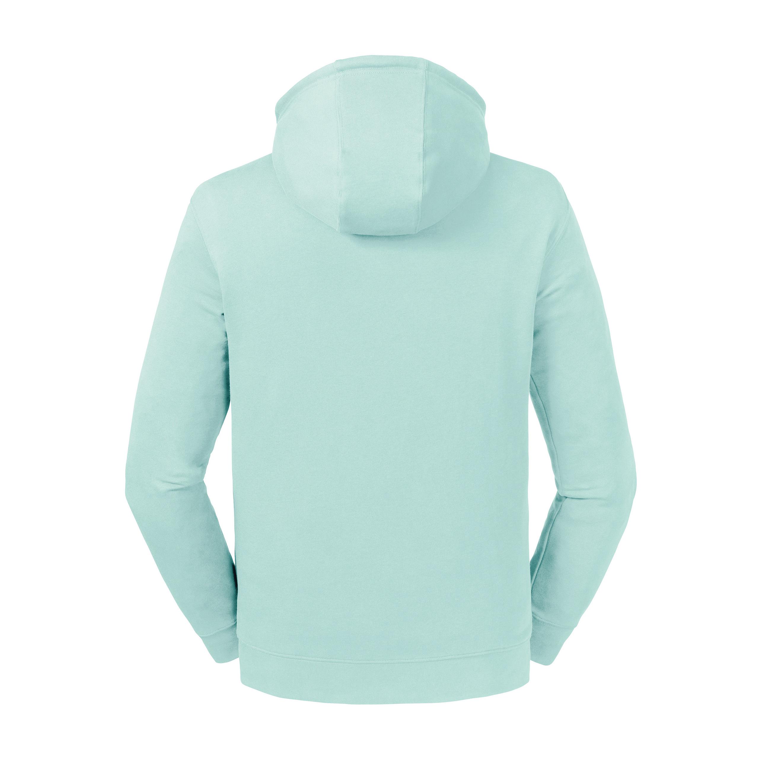 Russell - Sweat à capuche col montant Pure Organic - Aqua - XS