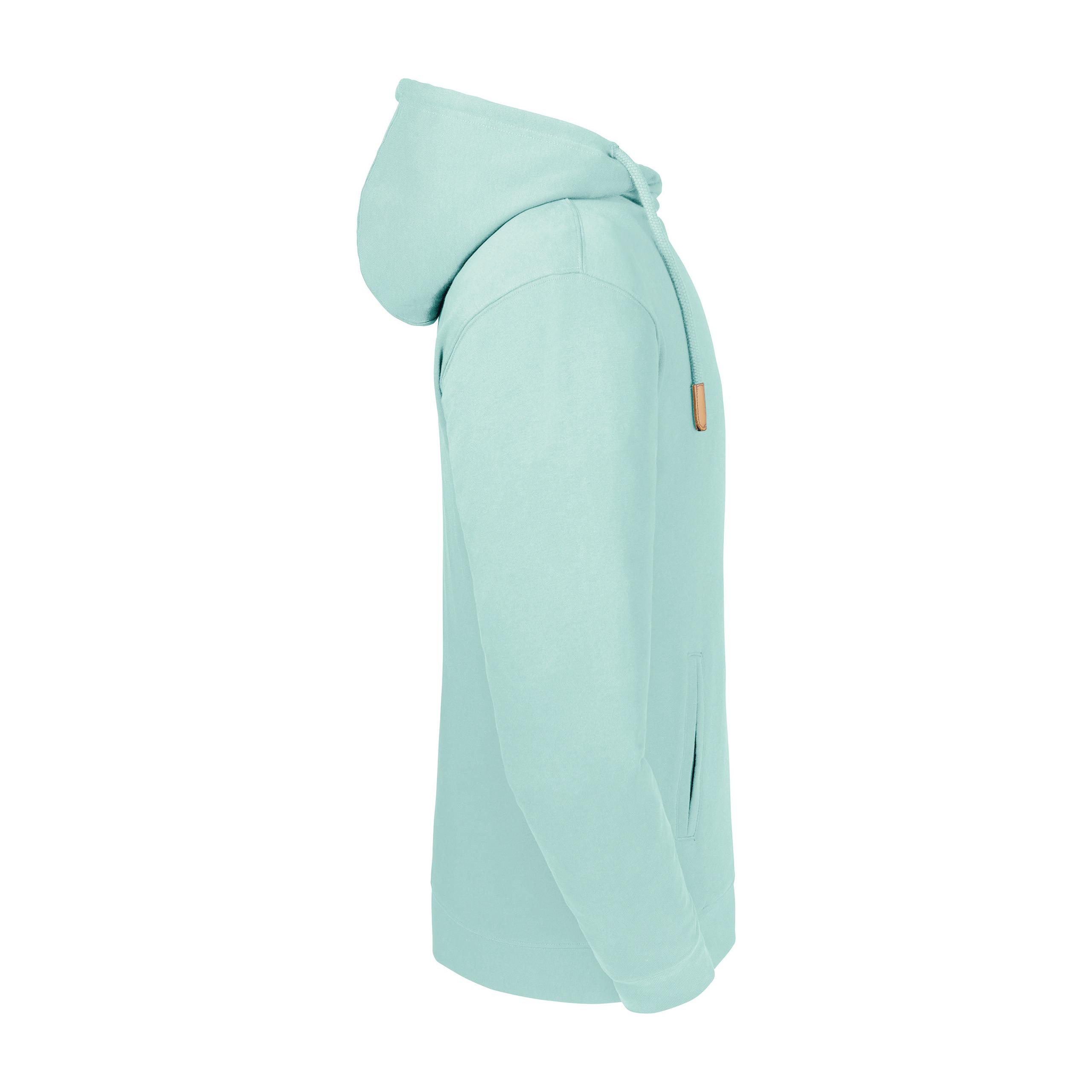 Russell - Sweat à capuche col montant Pure Organic - Aqua - XS