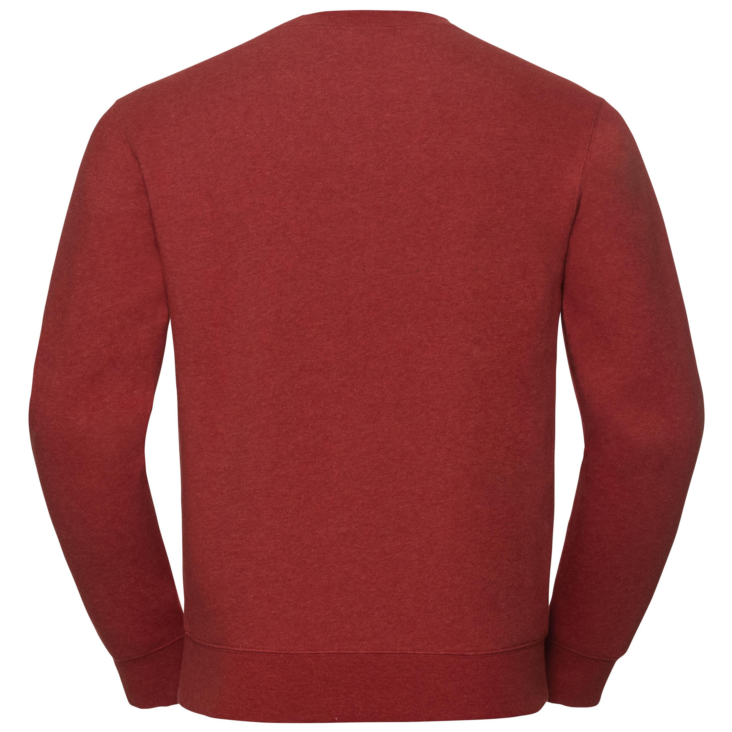 Russell - SWEAT-SHIRT COL ROND AUTHENTIC CHINÉ HOMME - Brick Red Melange - 3XL