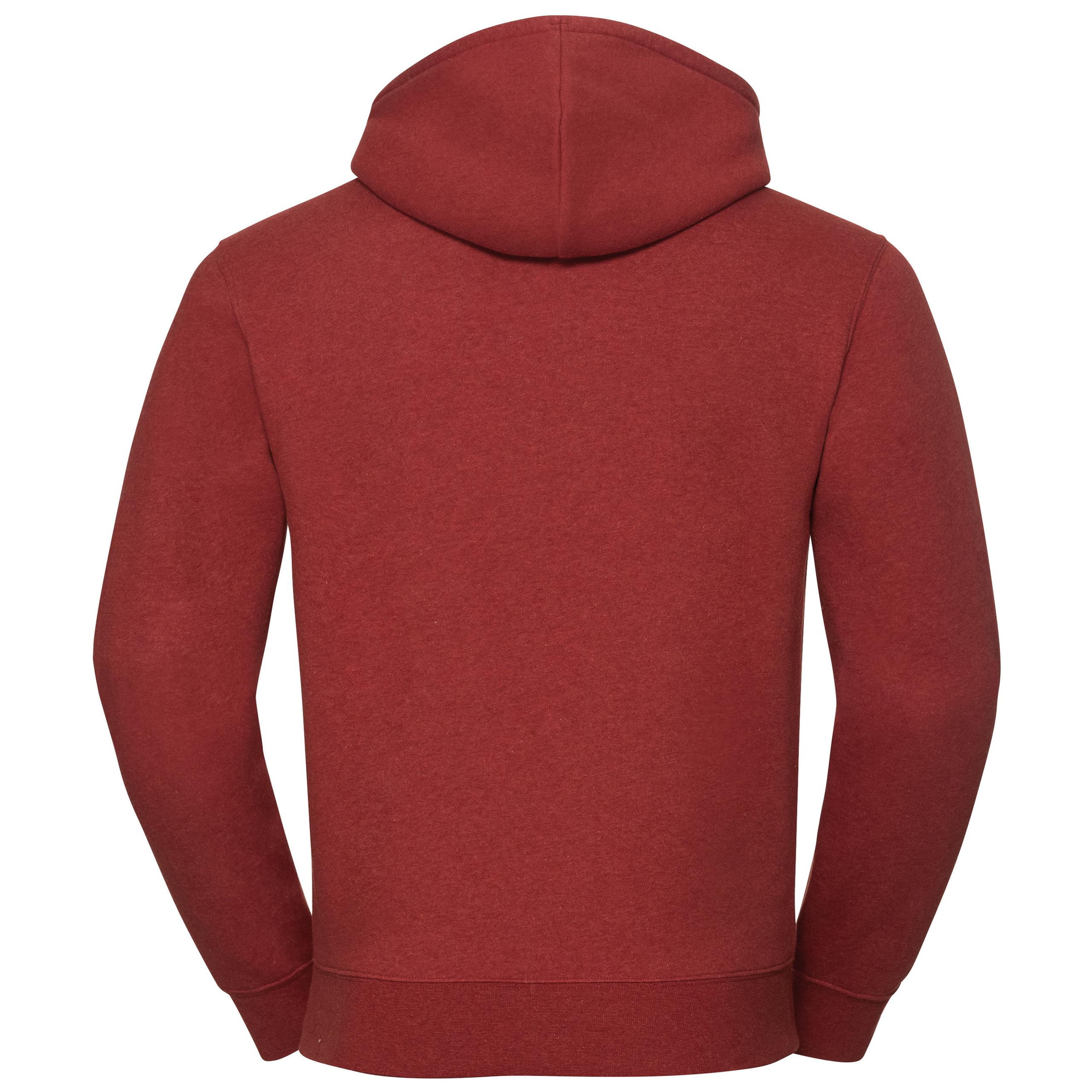 Russell - SWEAT-SHIRT CAPUCHE AUTHENTIC CHINÉ HOMME - Brick Red Melange - 3XL