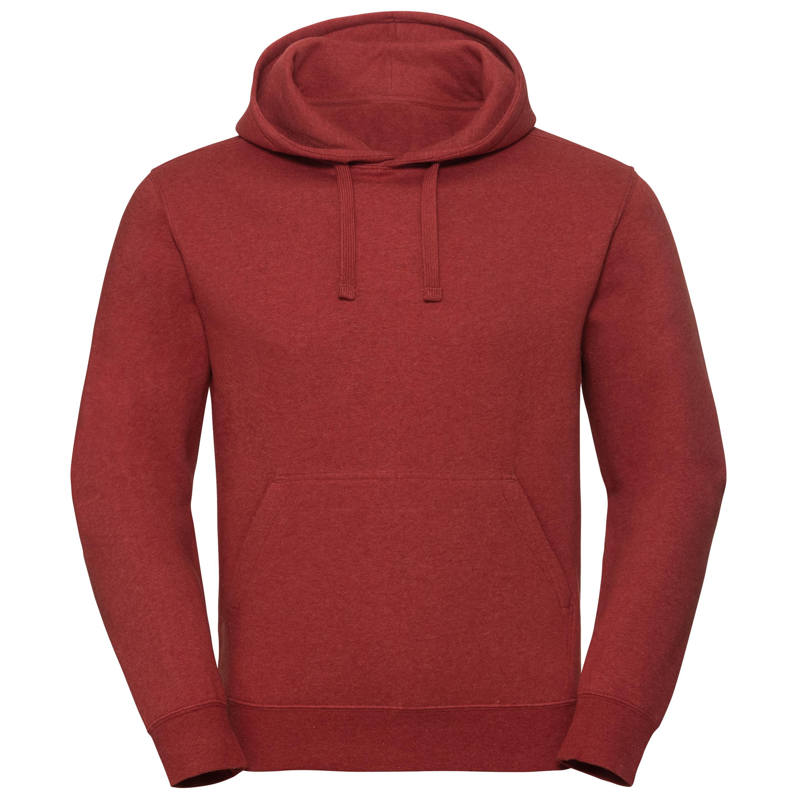 Russell - SWEAT-SHIRT CAPUCHE AUTHENTIC CHINÉ HOMME - Brick Red Melange - 3XL