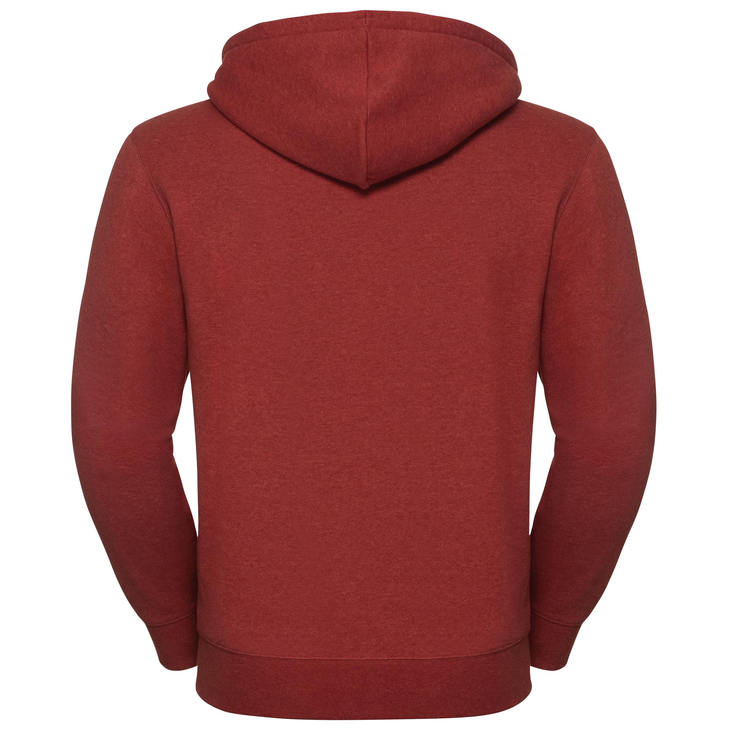 Russell - SWEAT-SHIRT ZIPPÉ CAPUCHE AUTHENTIC CHINÉ HOMME - Brick Red Melange - 3XL