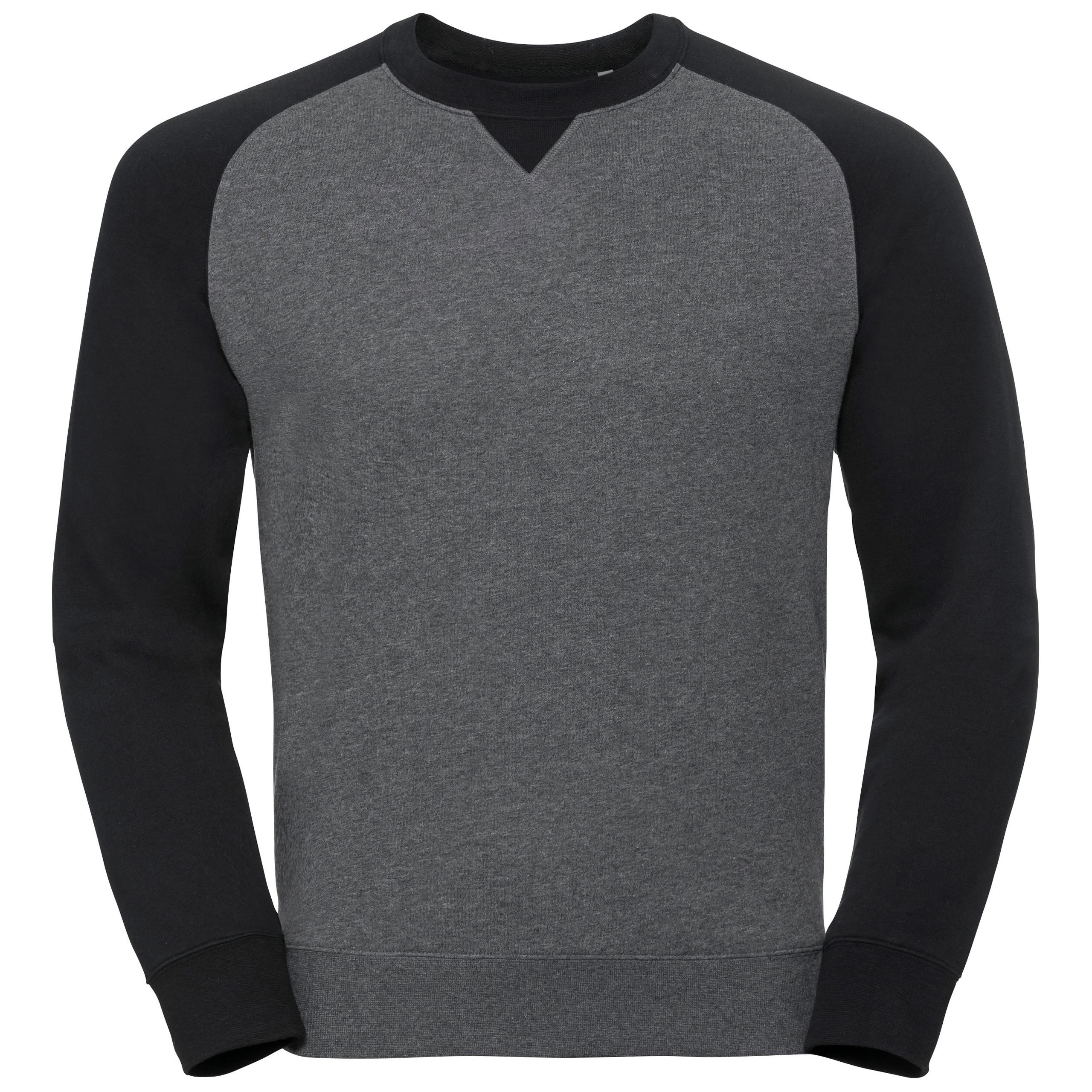 Russell - SWEAT-SHIRT COL ROND AUTHENTIC BASEBALL HOMME - Carbon Melange / Black - 3XL