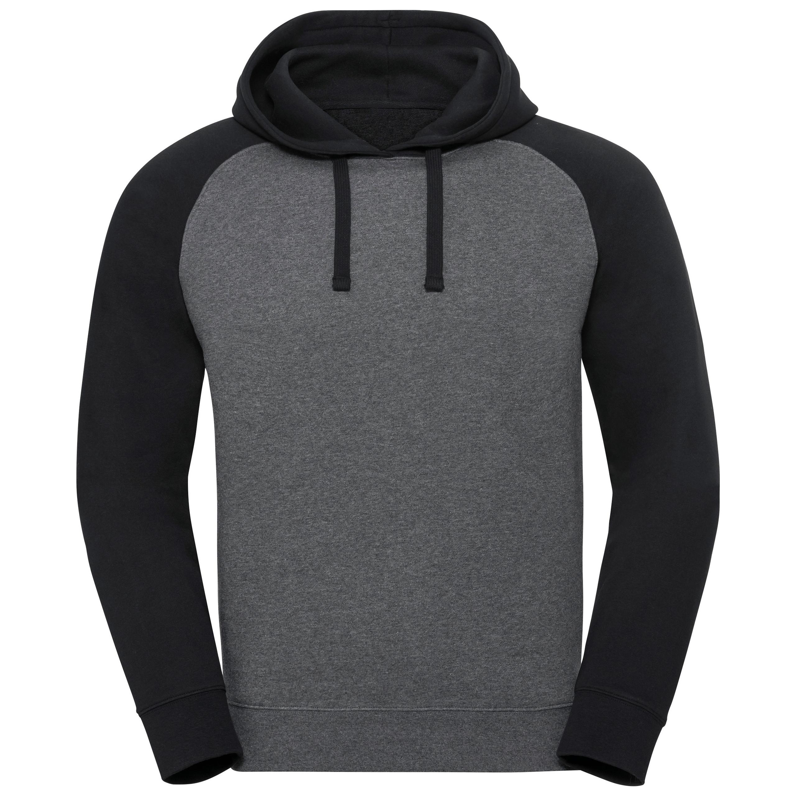 Russell - SWEAT-SHIRT CAPUCHE BASEBALL AUTHENTIC HOMME - Carbon Melange / Black - 3XL