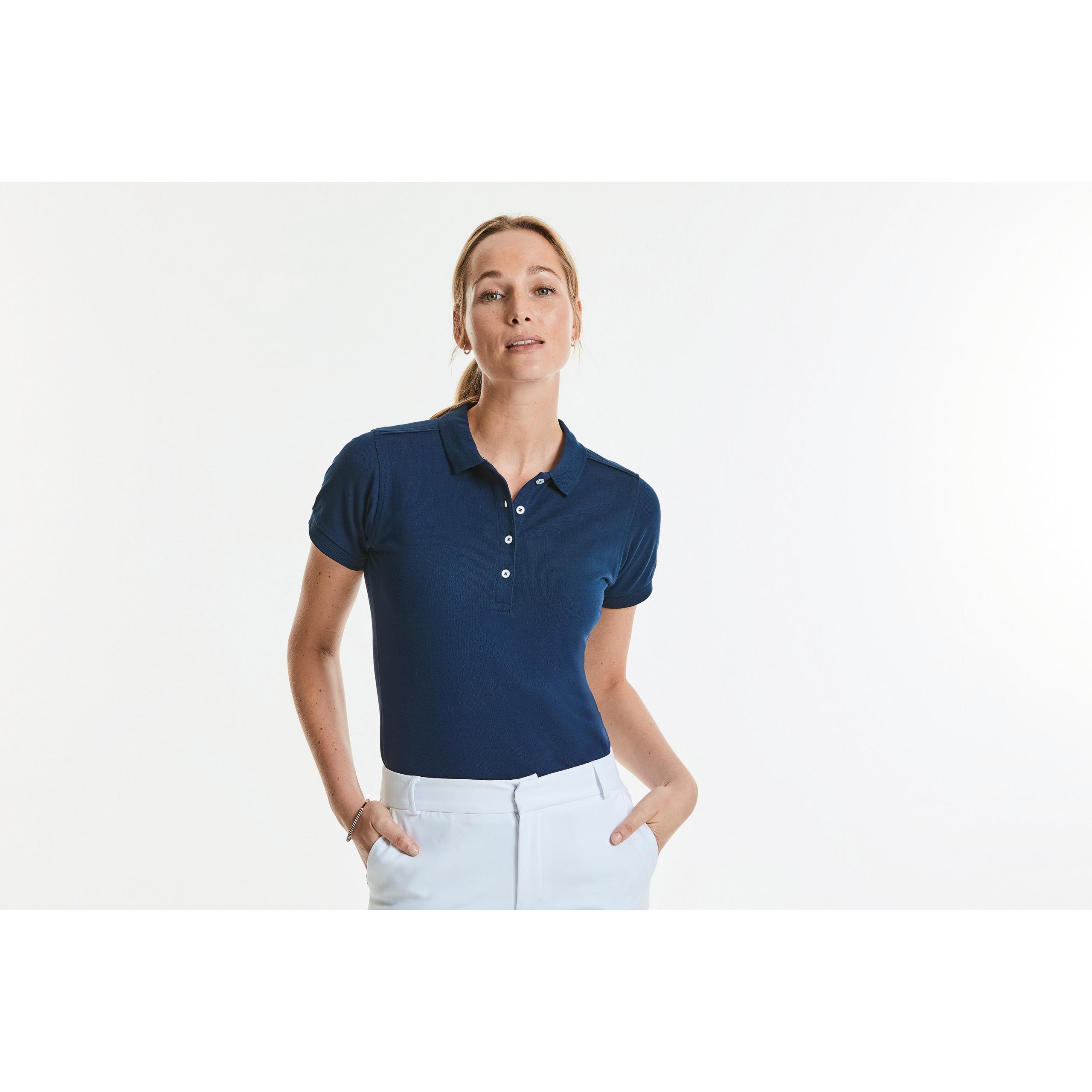 Russell - Polo Stretch Femme - Azure blue - L