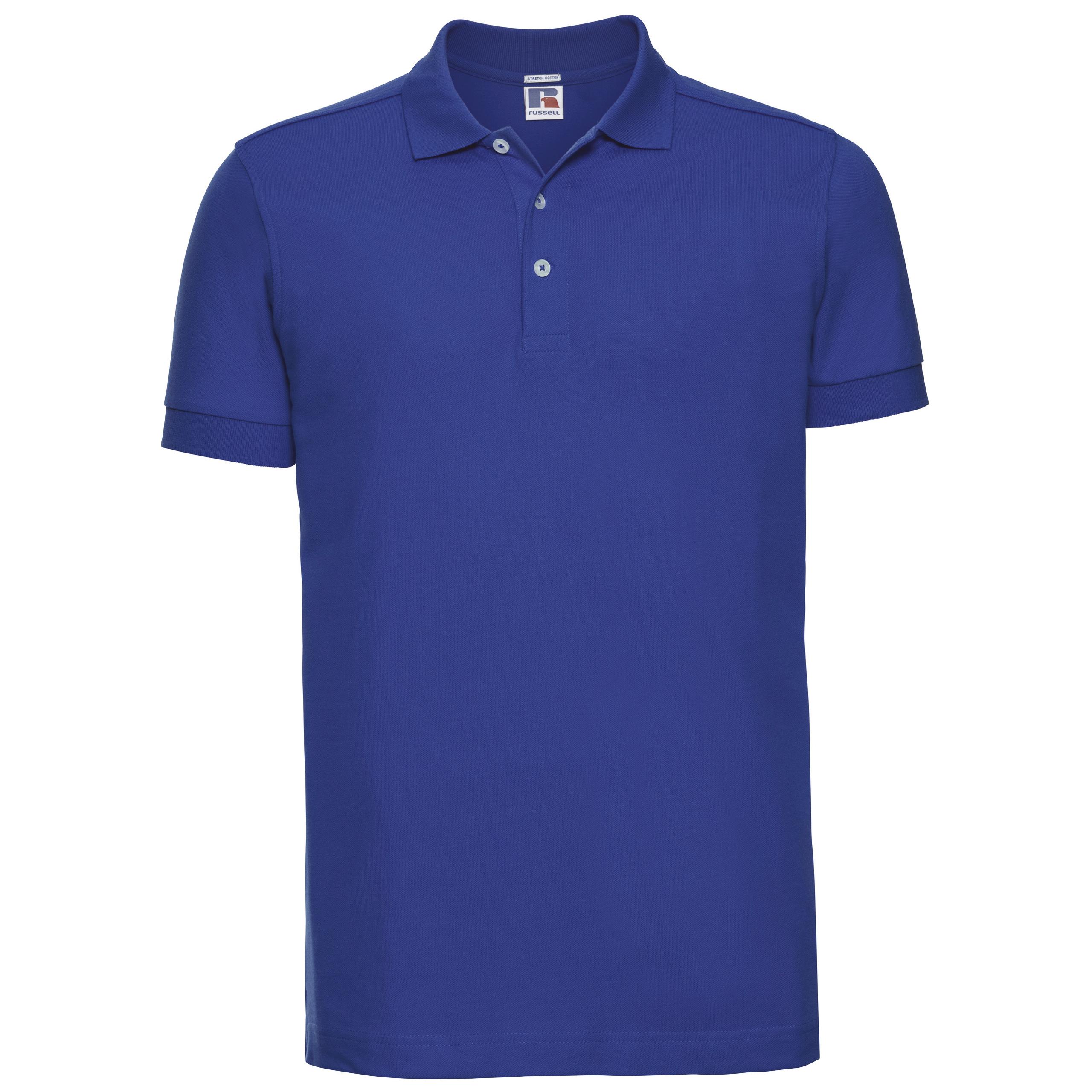 Russell - Polo Stretch Homme - Azure blue - 3XL