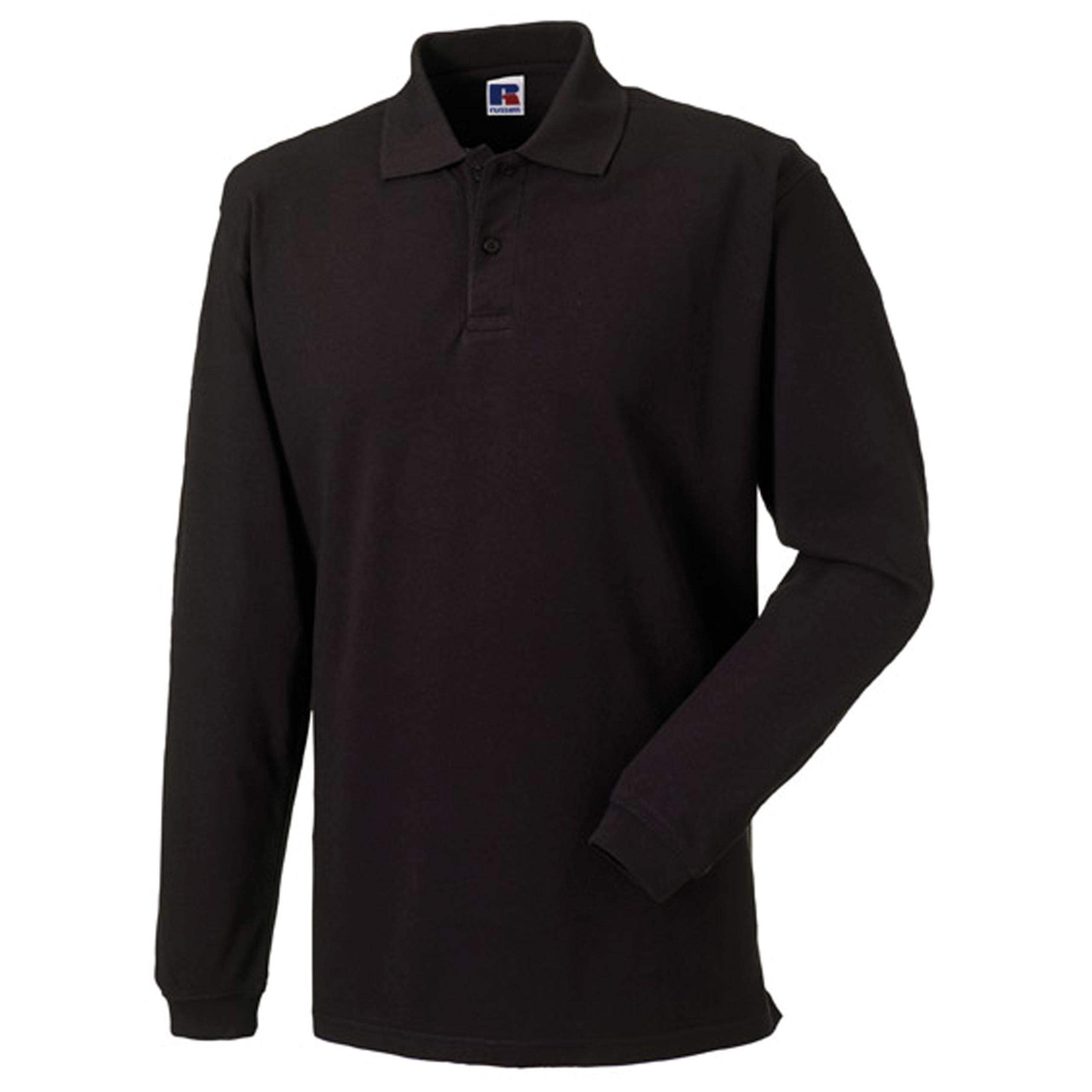 Russell - POLO MANCHES LONGUES CLASSIC - Black - S