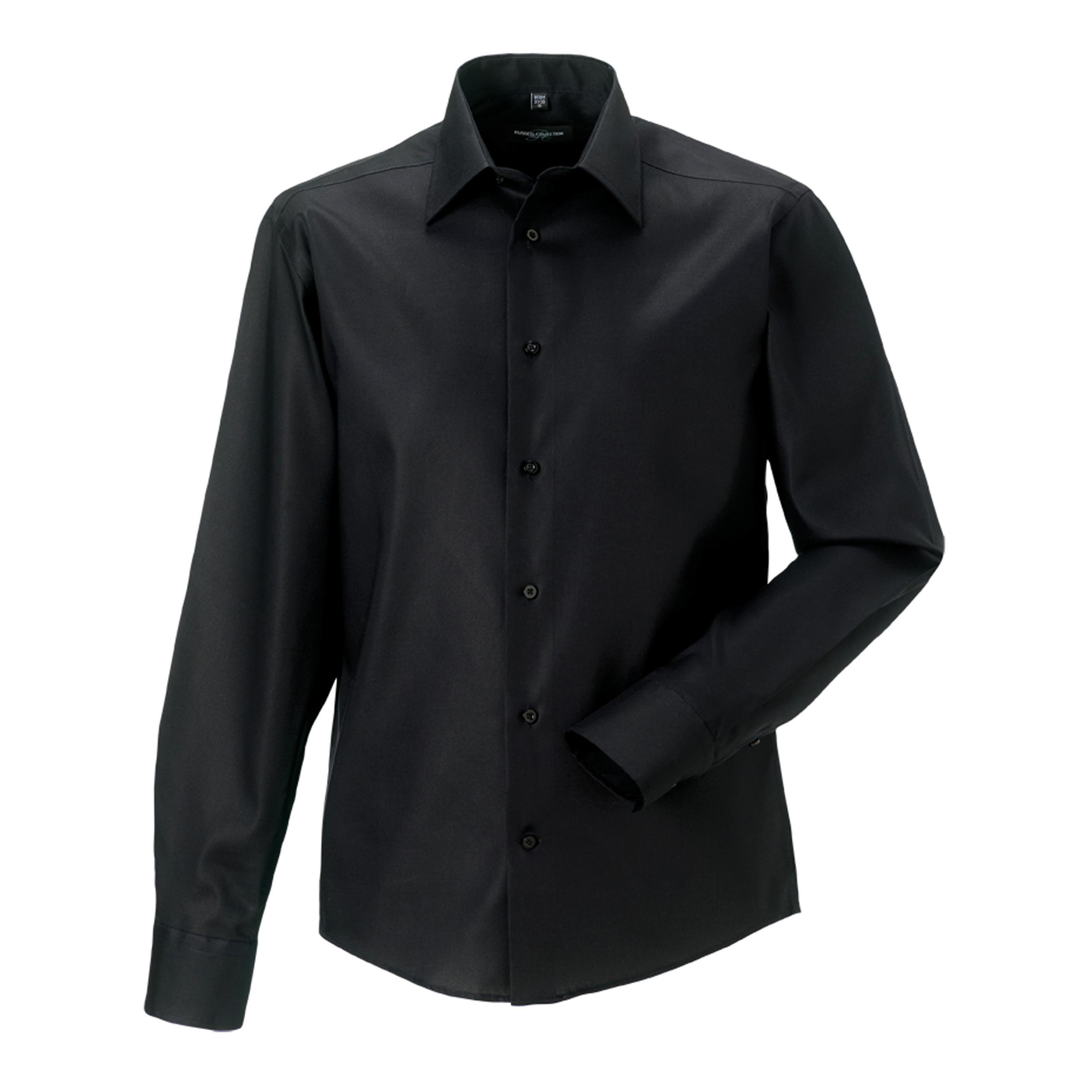 Russell - CHEMISE HOMME MANCHES LONGUES NON IRON - MODERNE - Black - S