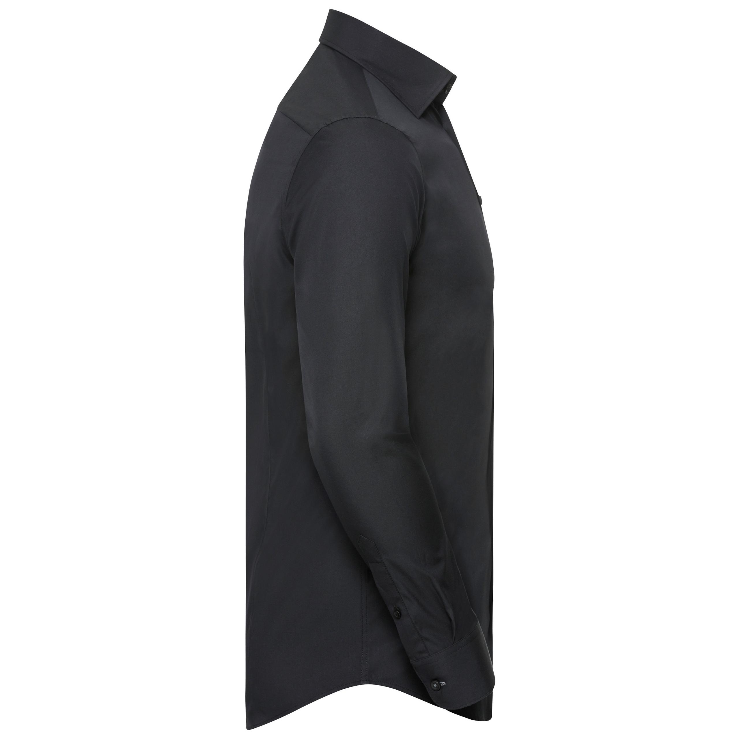 Russell - CHEMISE ULTIMATE STRETCH MANCHES LONGUES - Black / Oxford Grey / Convoy Grey - 3XL