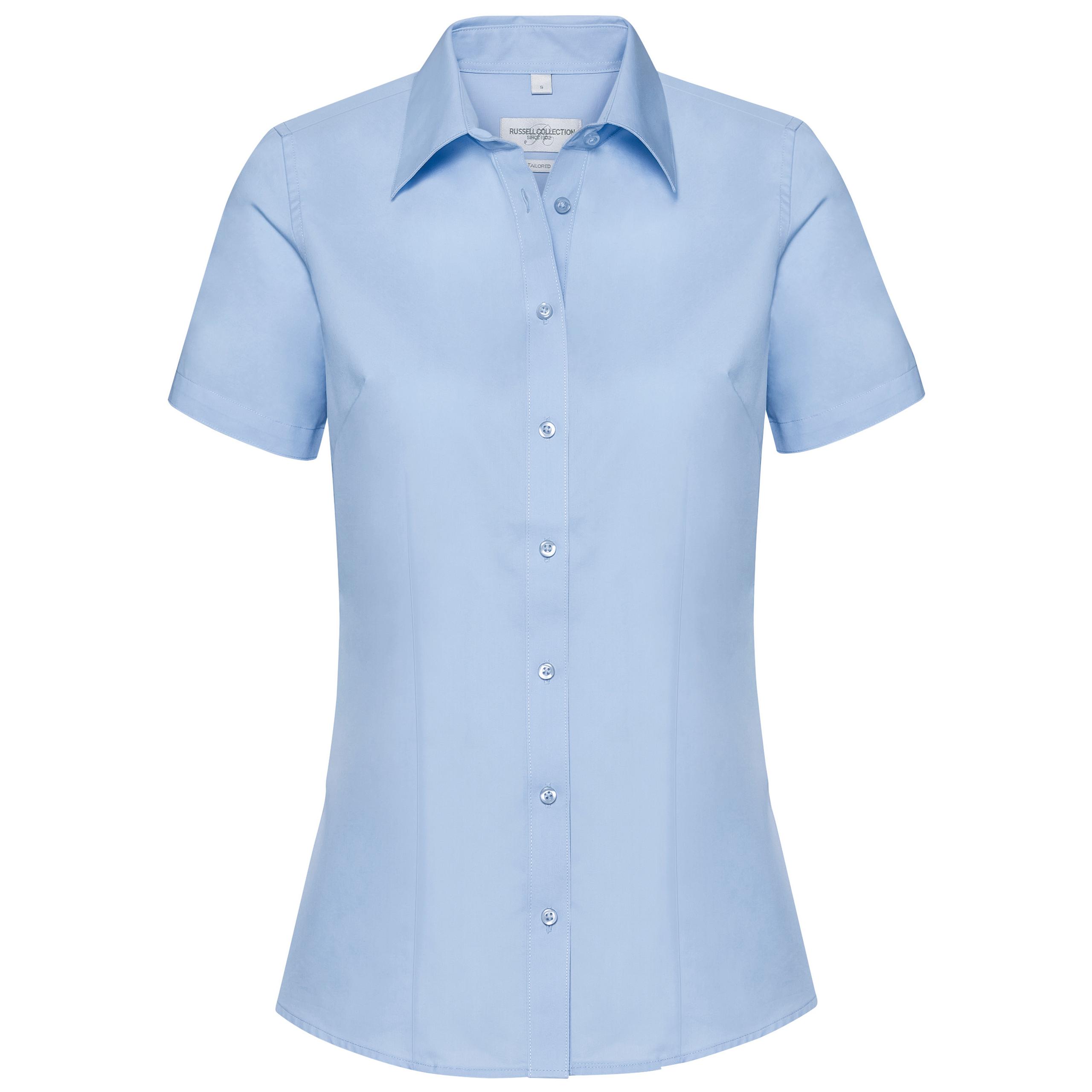 Russell - CHEMISE FEMME COOLMAX® MANCHES COURTES - Light Blue - L