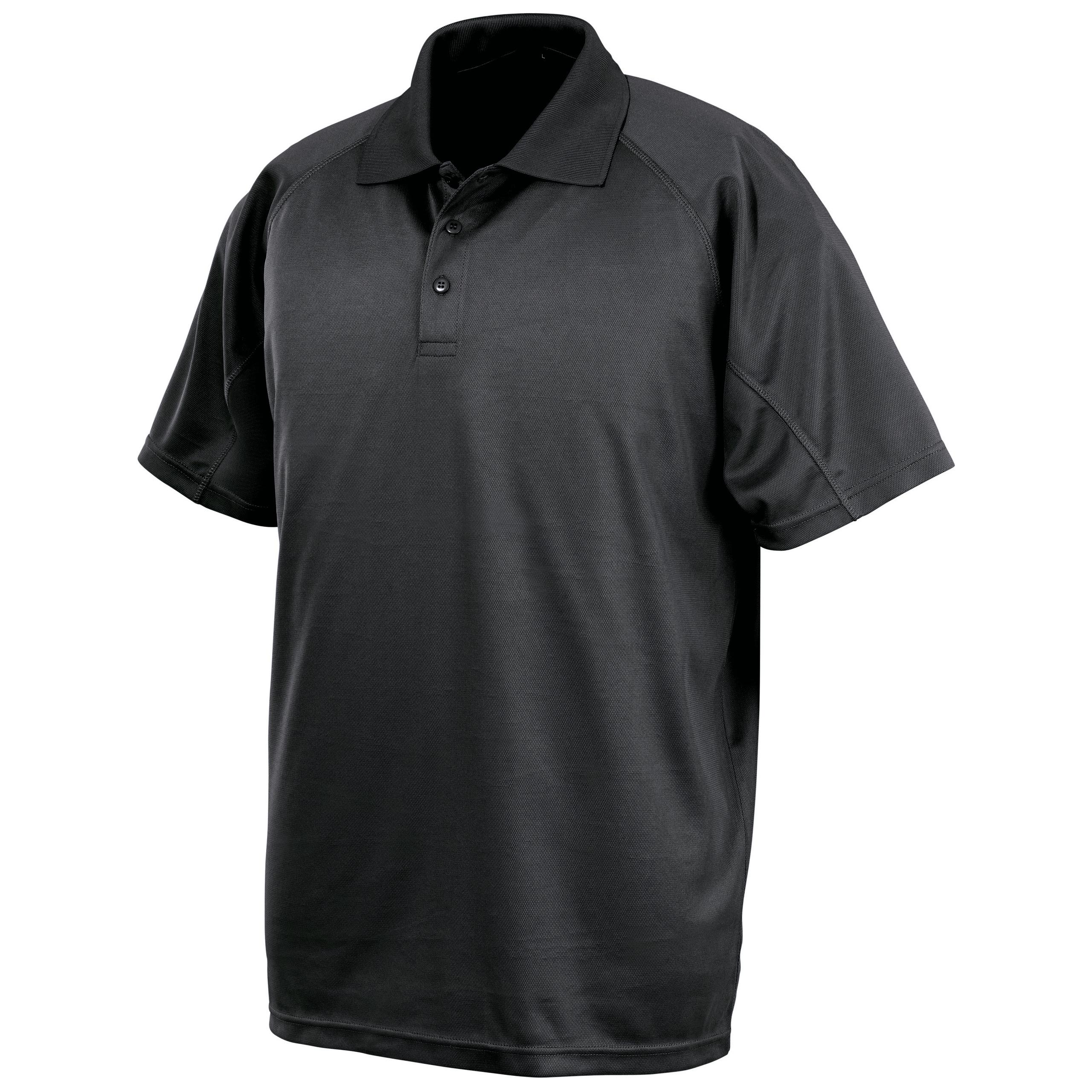 Spiro - POLO PERFORMANCE "AIRCOOL" - Black - 3XL