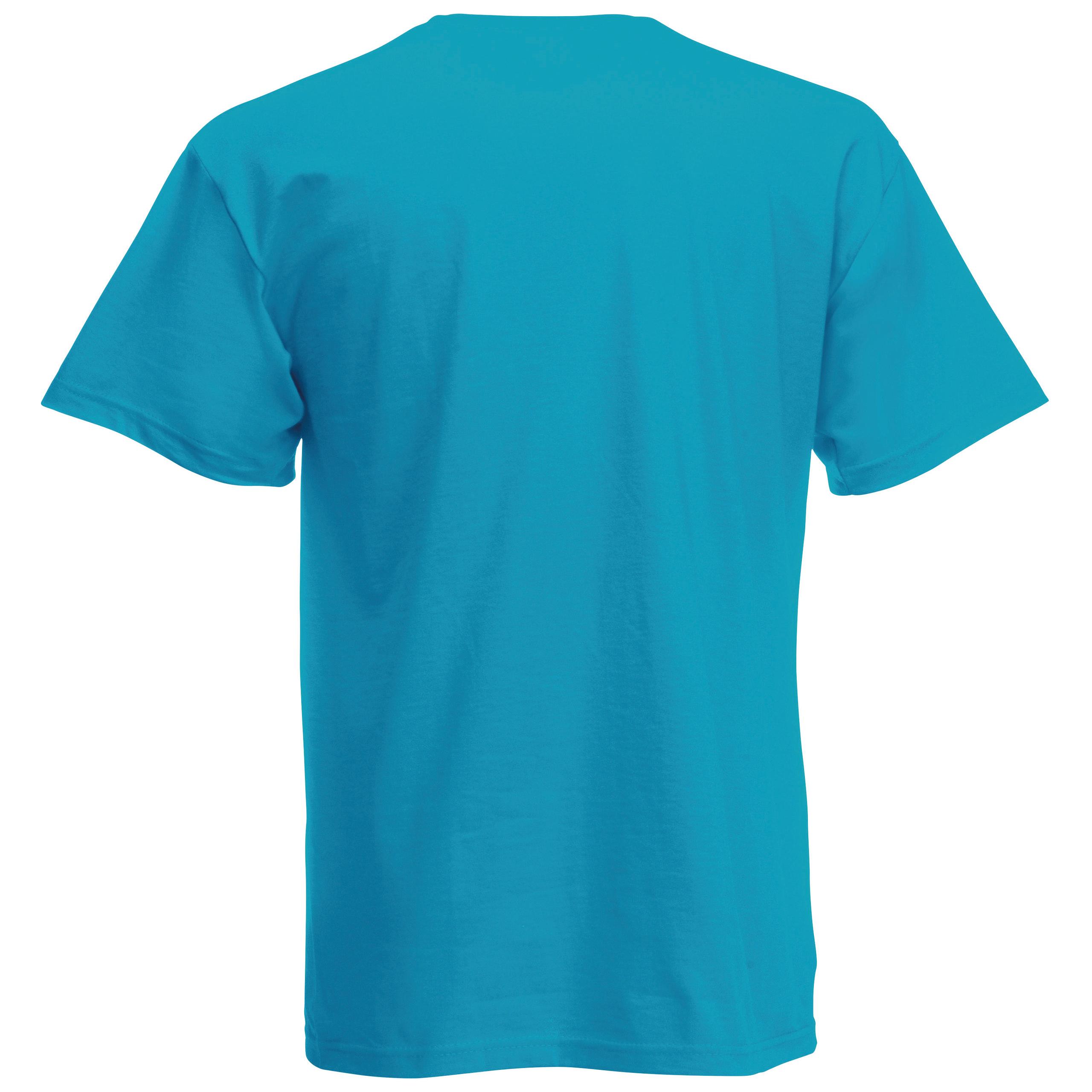 Fruit of the Loom - T-shirt Homme Original-T (Full Cut 61-082-0) - Azur Blue - 3XL