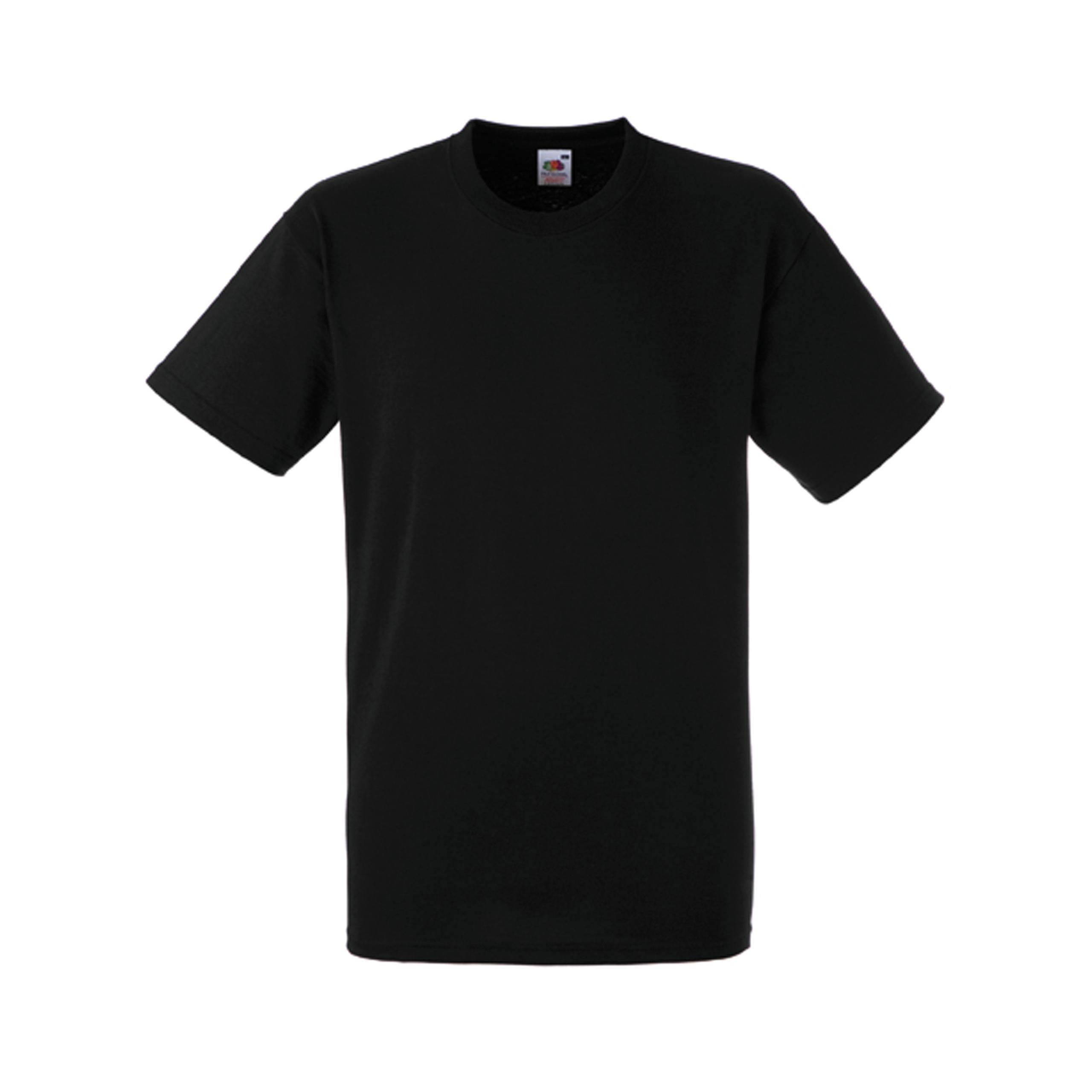 Fruit of the Loom - T-SHIRT LOURD HEAVY-T - Black - 3XL