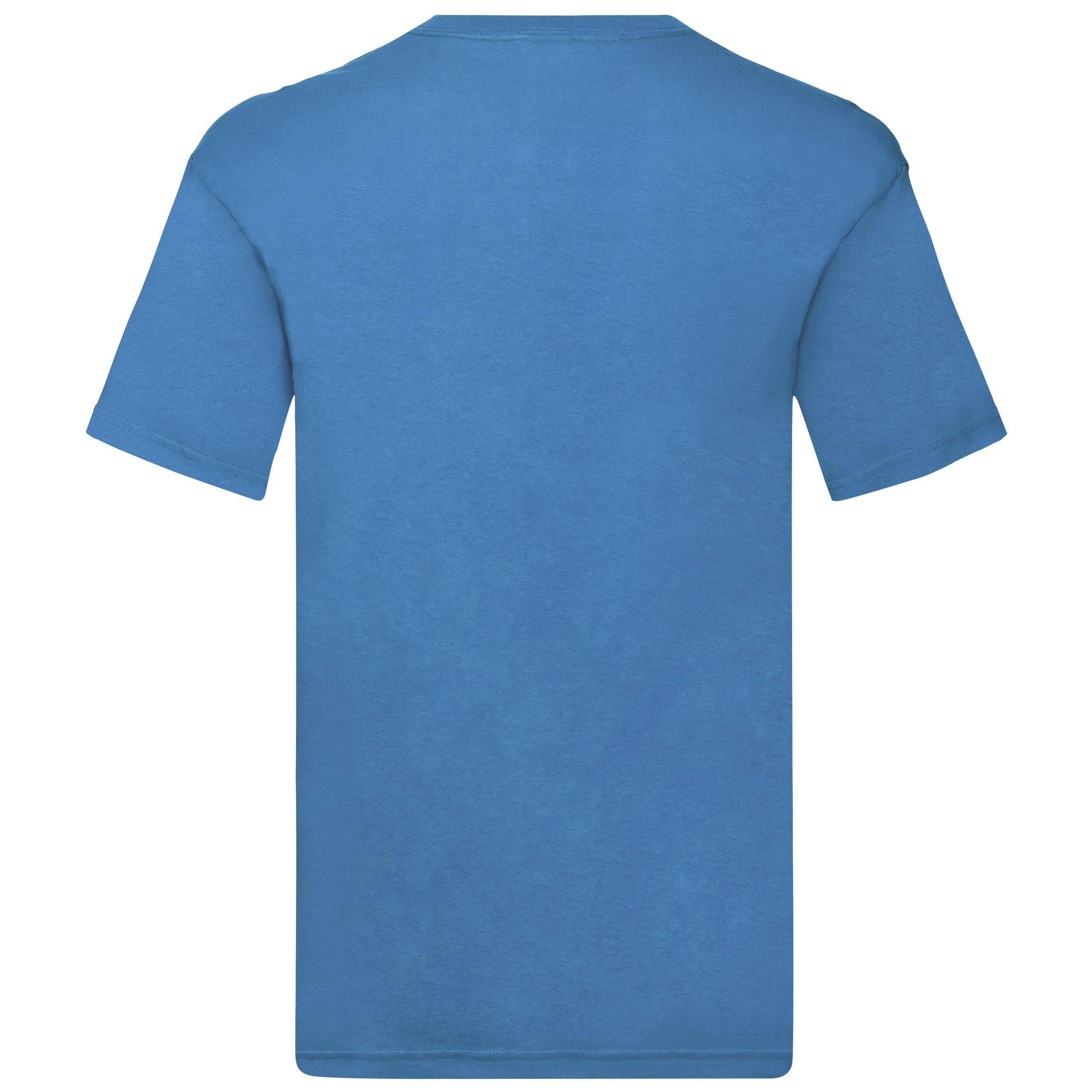 Fruit of the Loom - T-shirt col V Original-T - Azur Blue - 3XL