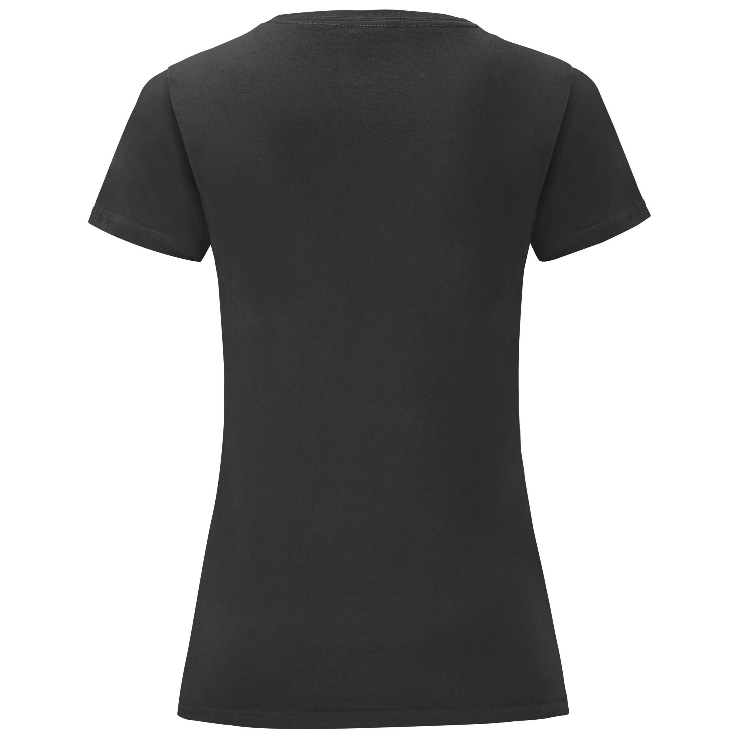 Fruit of the Loom - T-shirt femme Iconic-T - Black - L