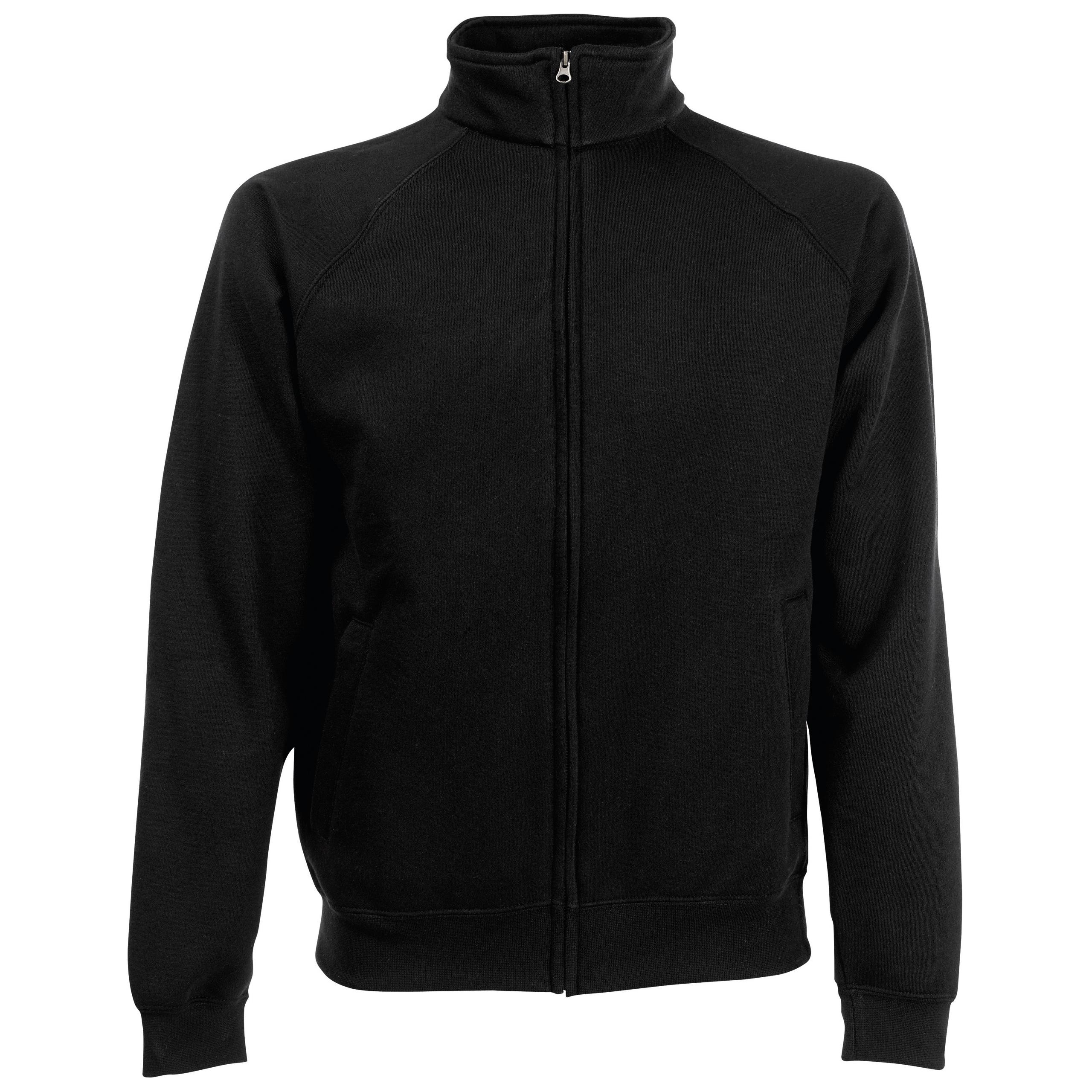 Fruit of the Loom - VESTE HOMME MOLLETON ZIPPÉE CLASSIC (62-230-0) - Black - 3XL