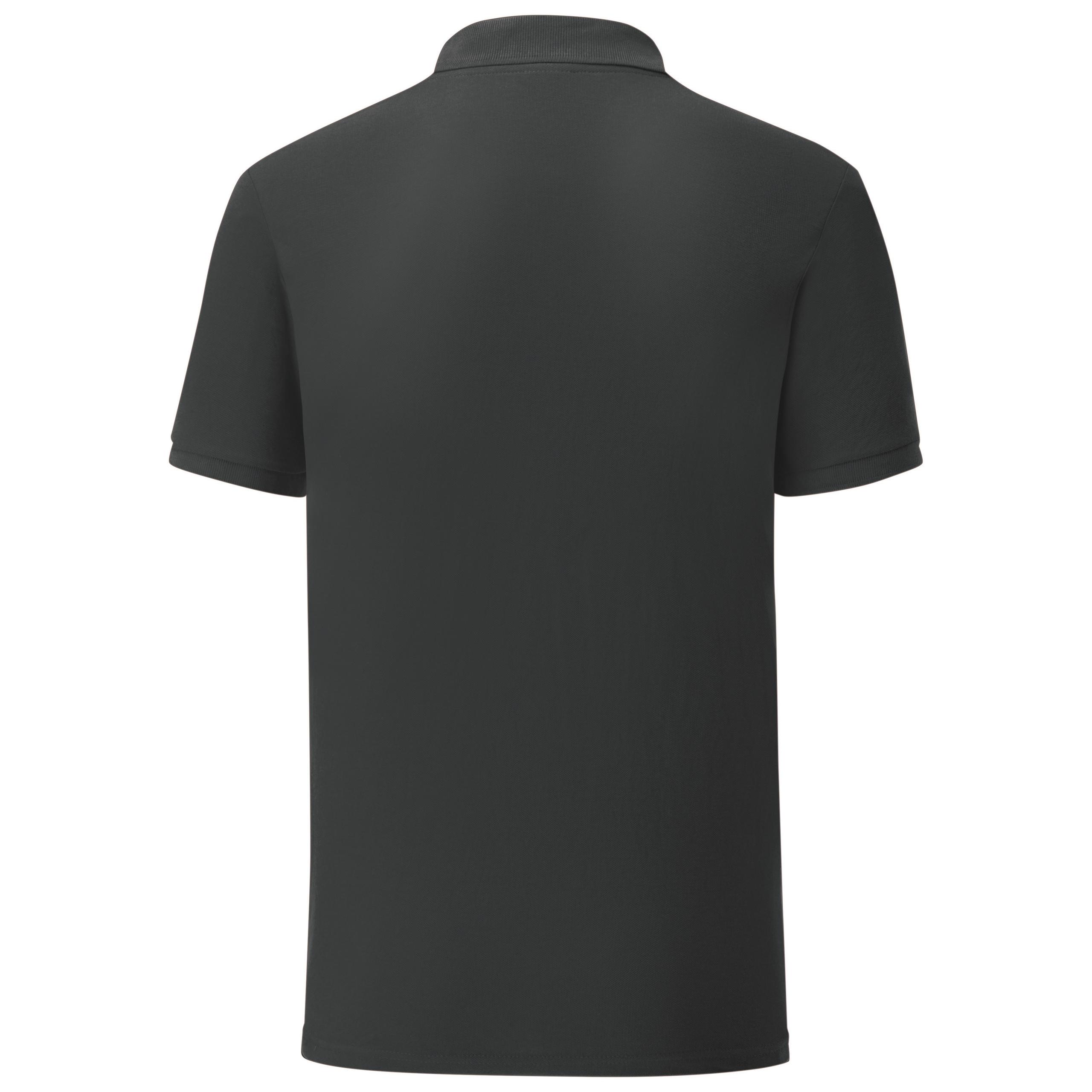 Fruit of the Loom - Polo homme Iconic - Black - 3XL