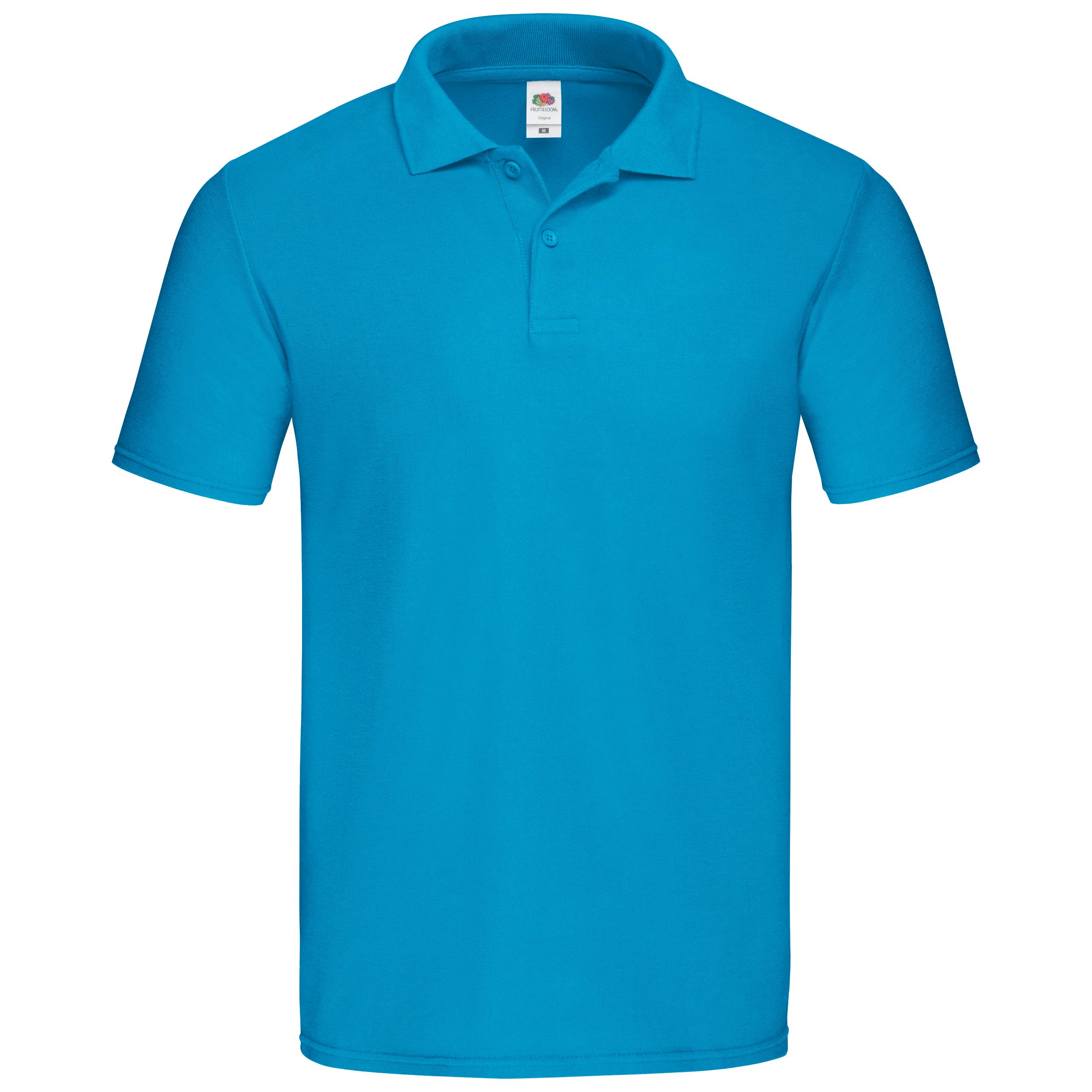 Fruit of the Loom - Polo Homme Original - Azur Blue - 3XL