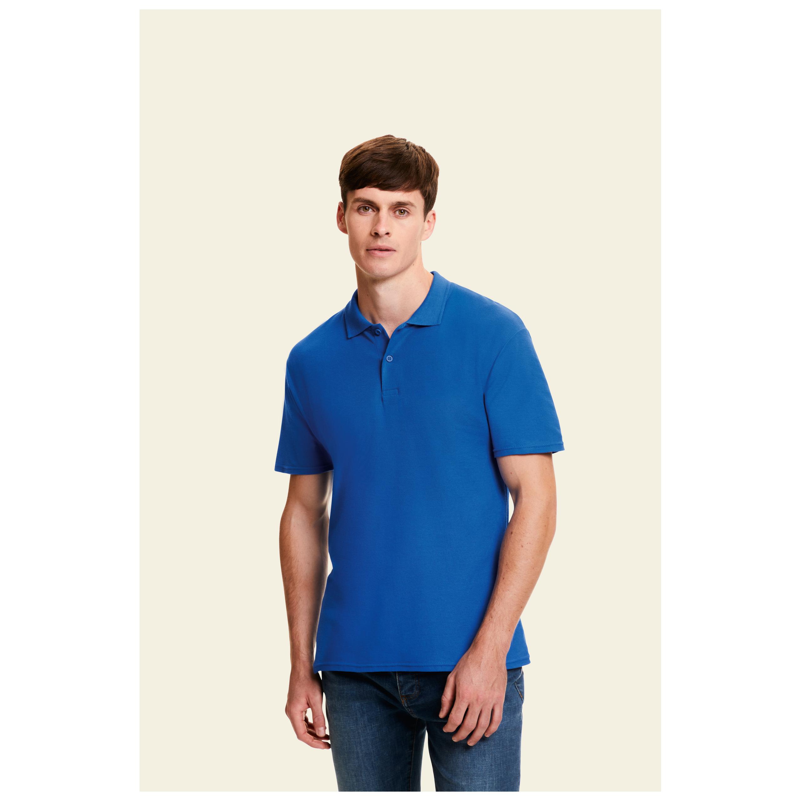 Fruit of the Loom - Polo Homme Original - Azur Blue - 3XL