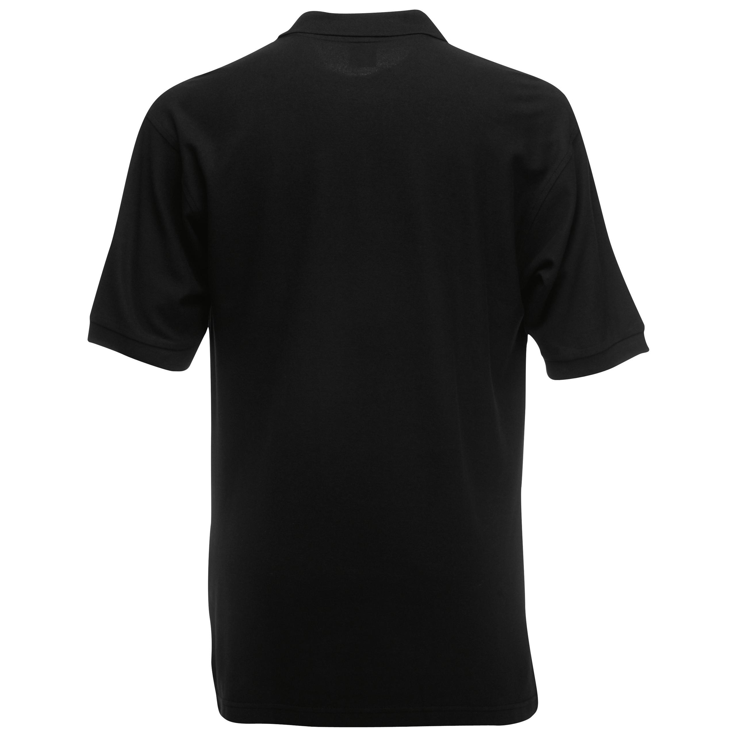 Fruit of the Loom - POLO HEAVY 65/35 - Black - 3XL