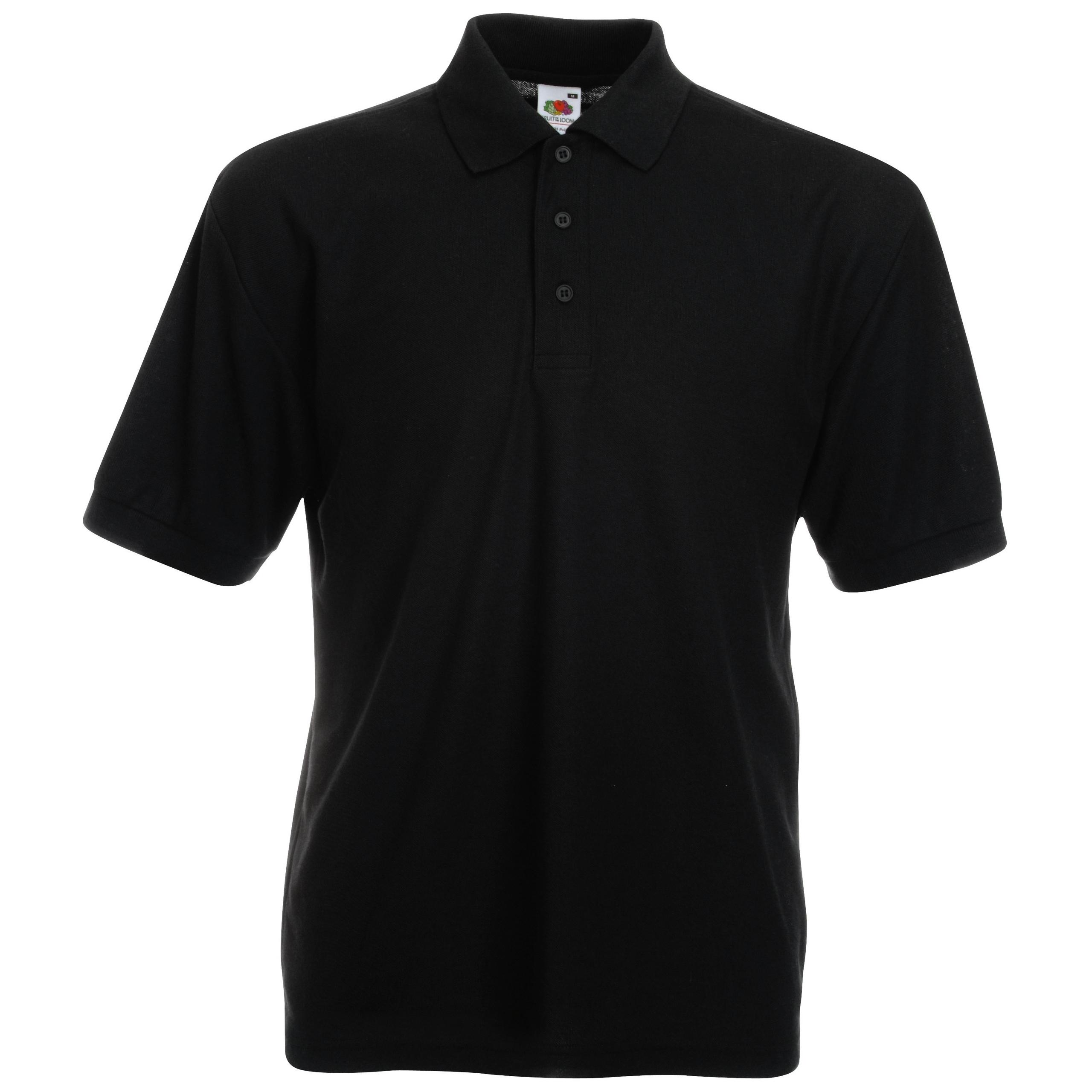 Fruit of the Loom - POLO HOMME 65/35 (63-402-0) - Black - 4XL