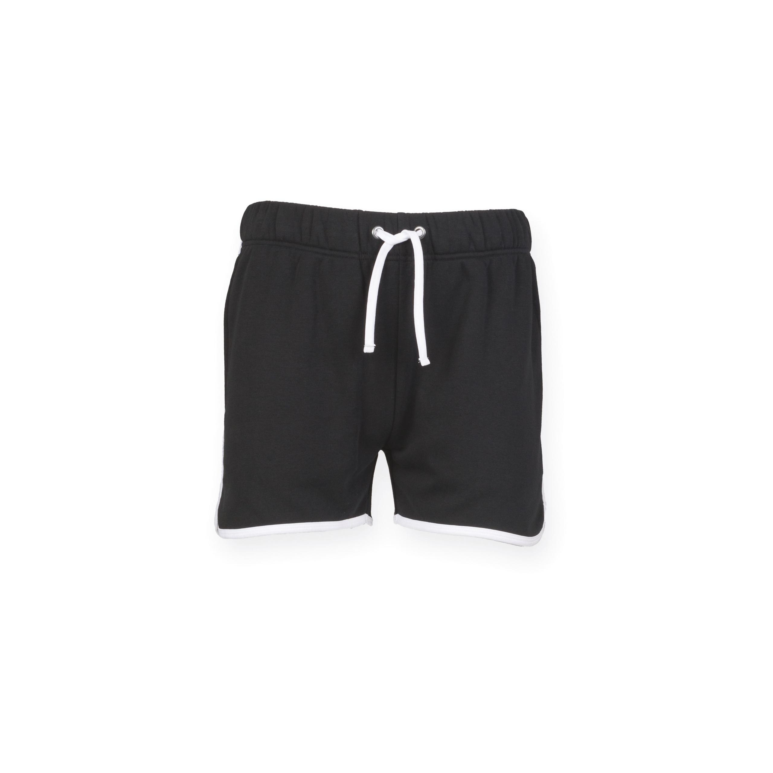 Skinni Fit - Short homme rétro - Black / White - L