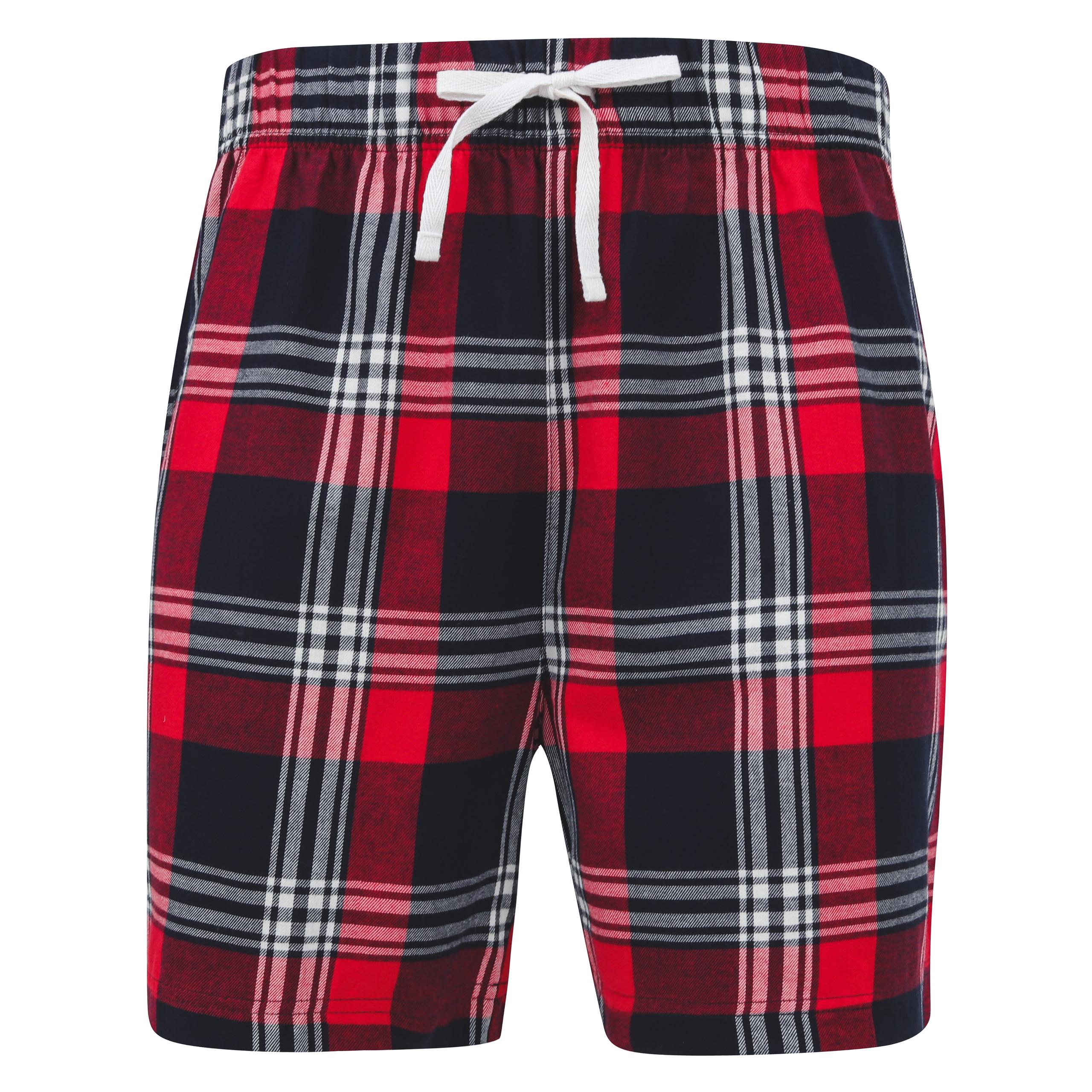 Skinni Fit - Short à motif tartan - Red / Navy Check - XS