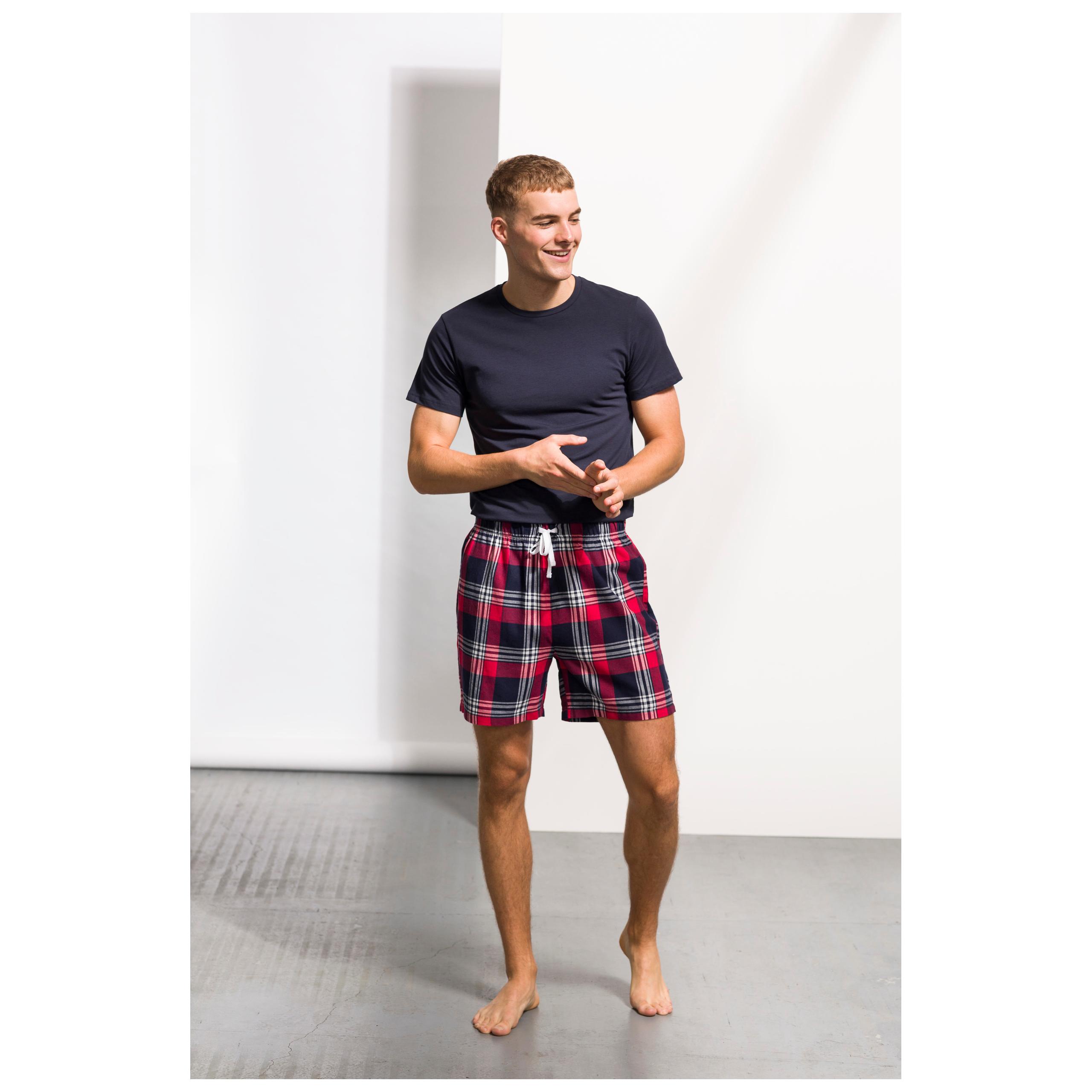 Skinni Fit - Short à motif tartan - Red / Navy Check - XS