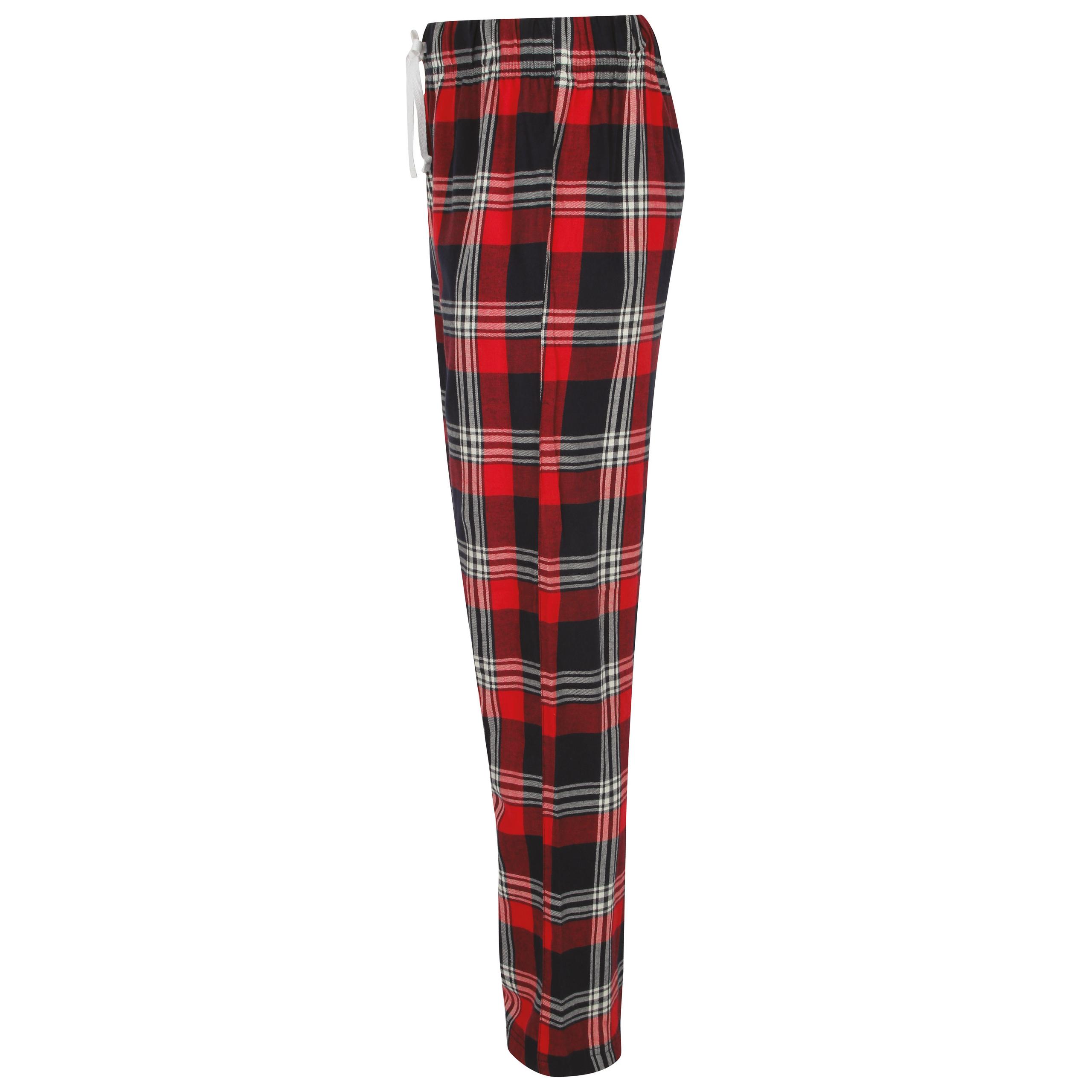 Skinni Fit - Pantalon homme à motif tartan - Red / Navy Check - L