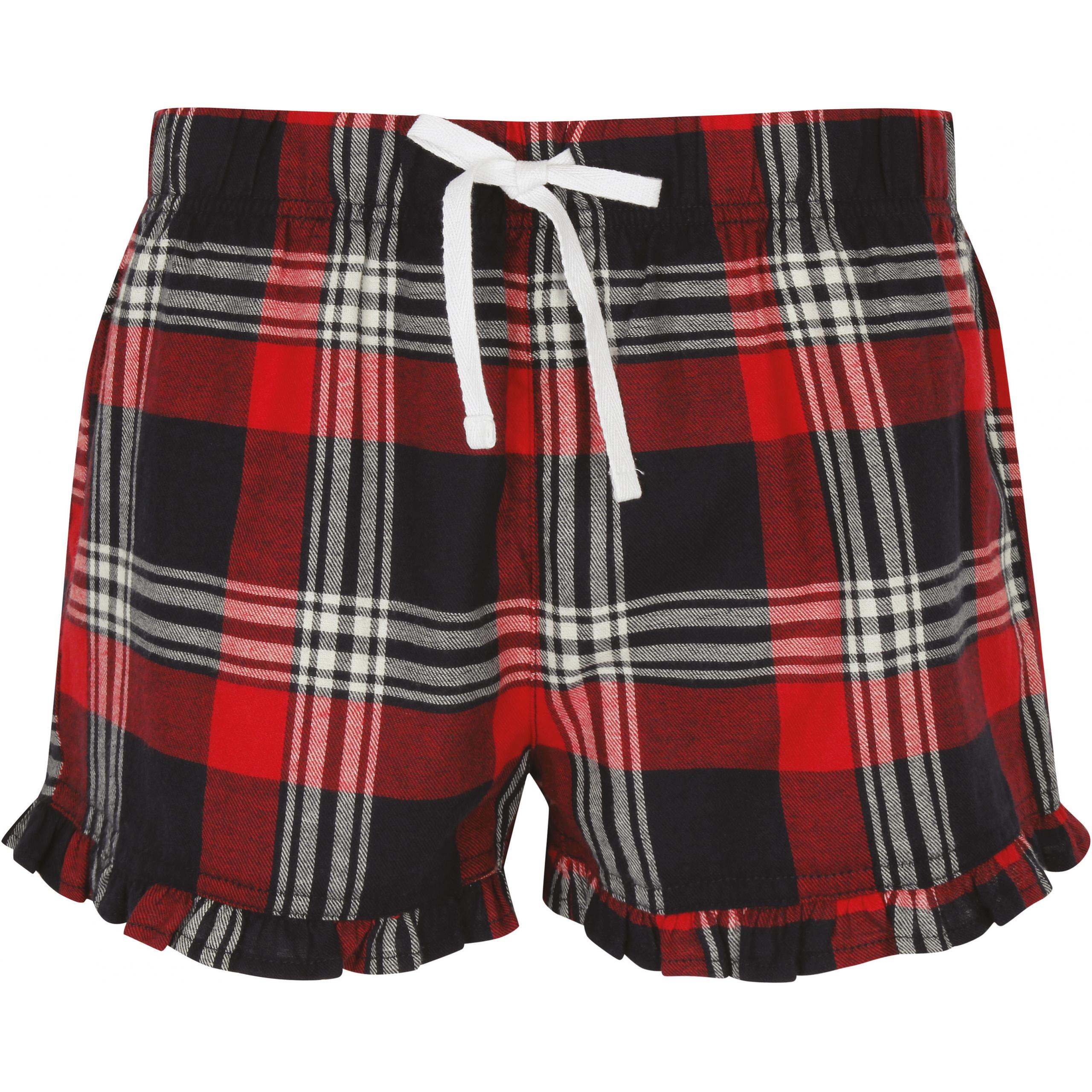 Skinni Fit - Short femme à motif tartan - Red / Navy Check - XXS