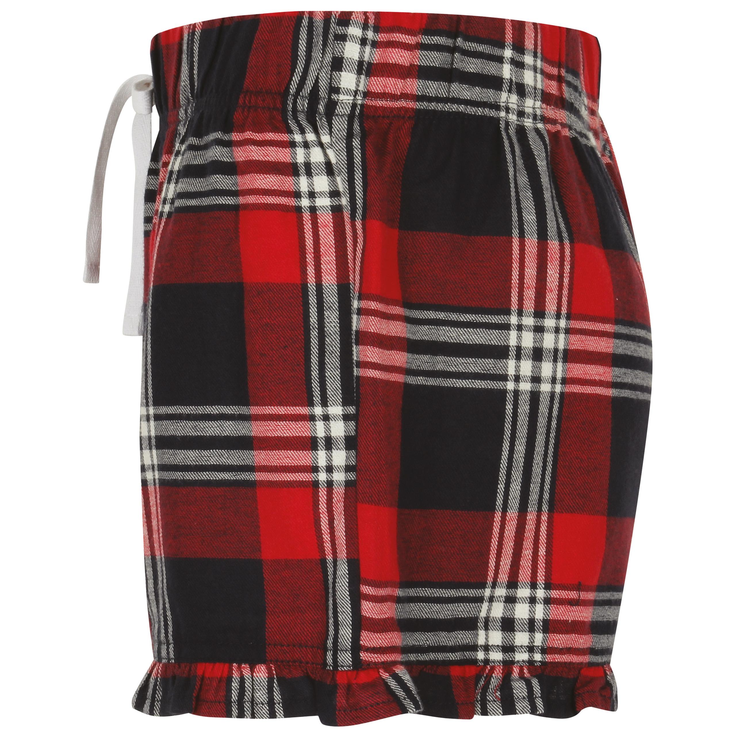 Skinni Fit - Short femme à motif tartan - Red / Navy Check - XXS