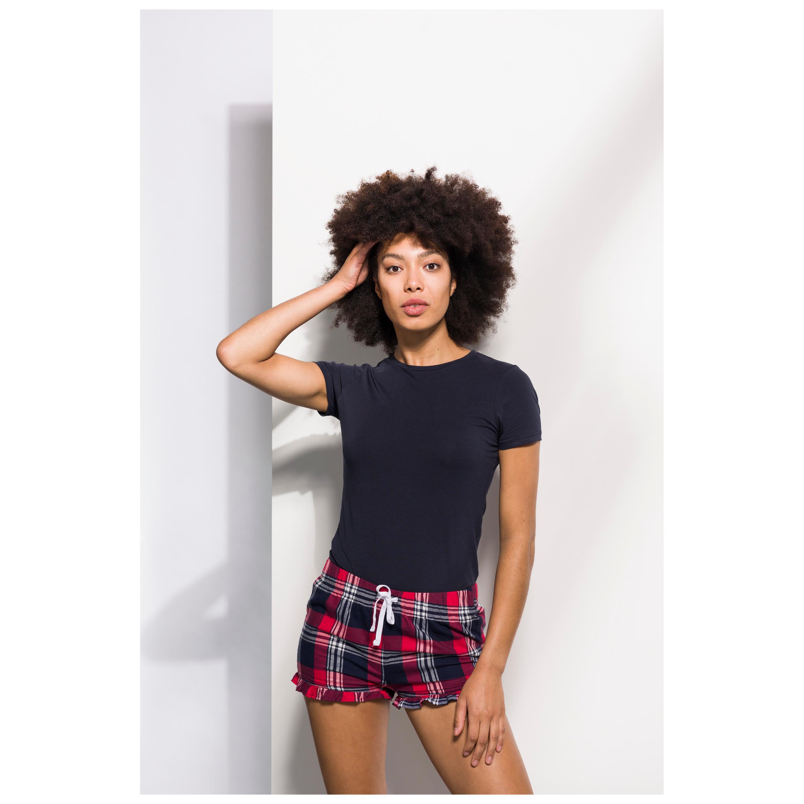 Skinni Fit - Short femme à motif tartan - Red / Navy Check - XXS