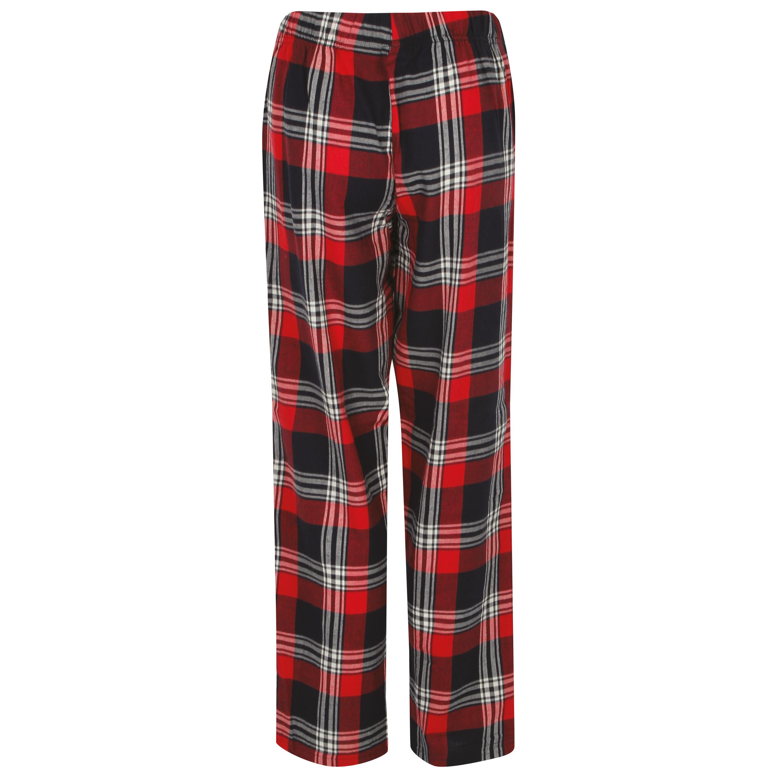 Skinni Fit - Pantalon femme à motif tartan - Red / Navy Check - XXS