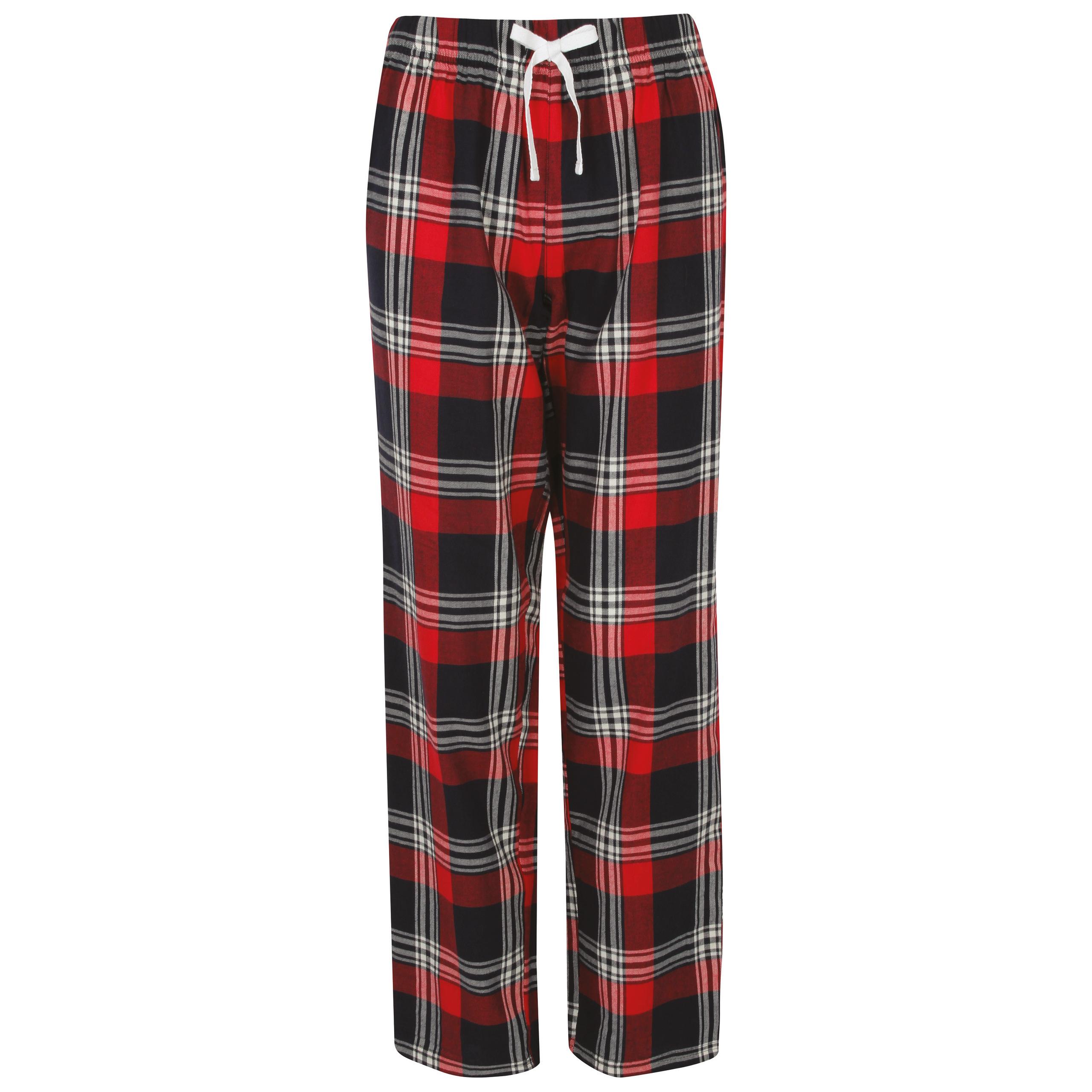 Skinni Fit - Pantalon femme à motif tartan - Red / Navy Check - XXS