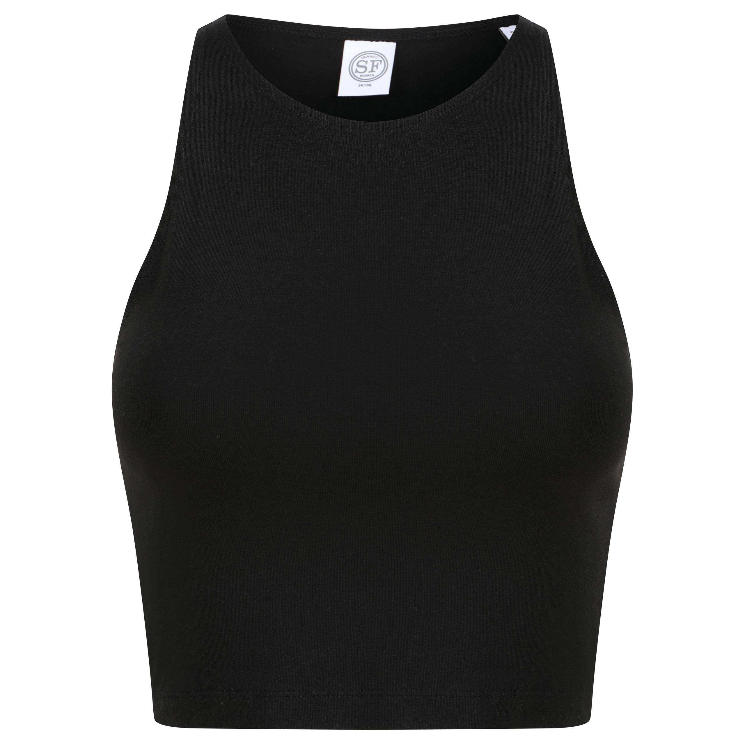 Skinni Fit - Top court femme - Black - XS