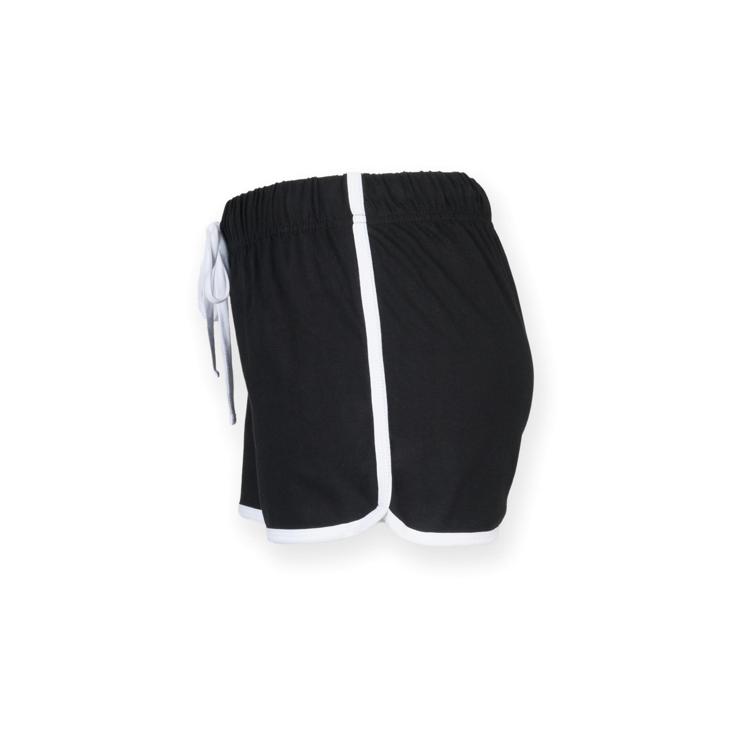 Skinni Fit - SHORT ENFANT RETRO - Black / White - 11/12 ans