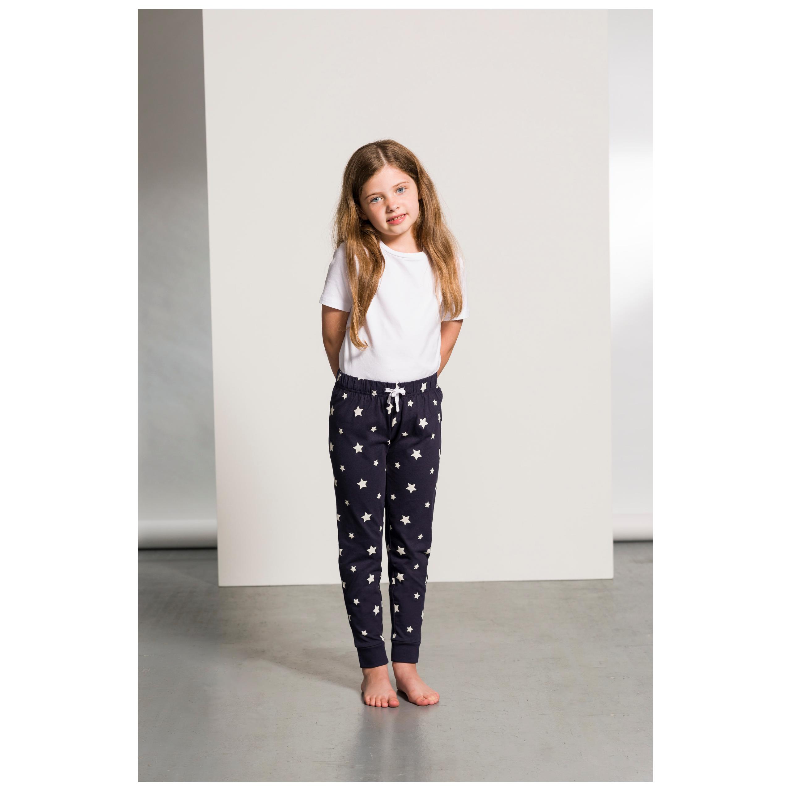 Skinni Fit - Pantalon de pyjama enfant - Navy / White - 5/6 ans