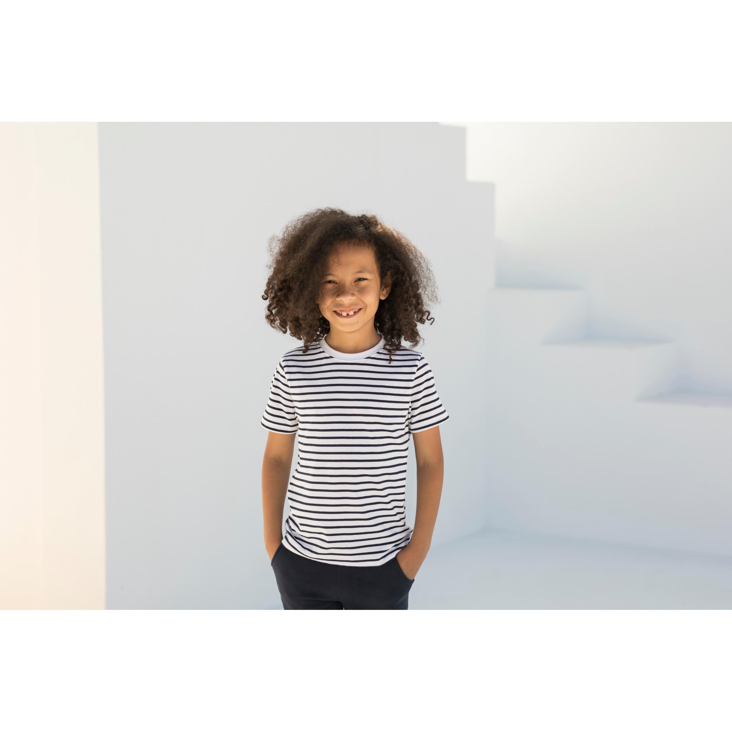 Skinni Fit - T-SHIRT RAYÉ ENFANT - White / Oxford Navy - 11/12 ans