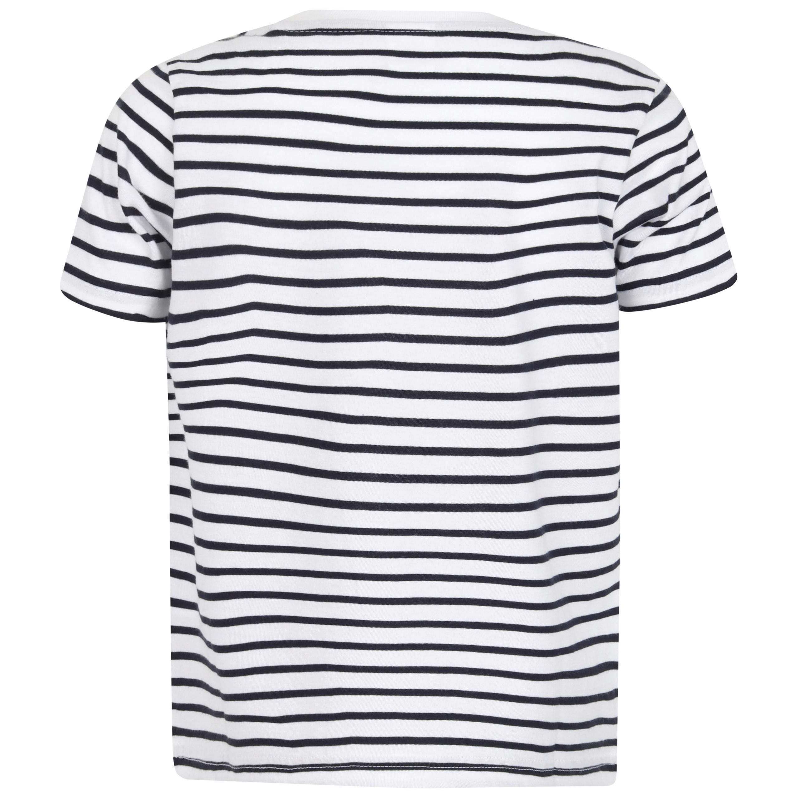 Skinni Fit - T-SHIRT RAYÉ ENFANT - White / Oxford Navy - 11/12 ans