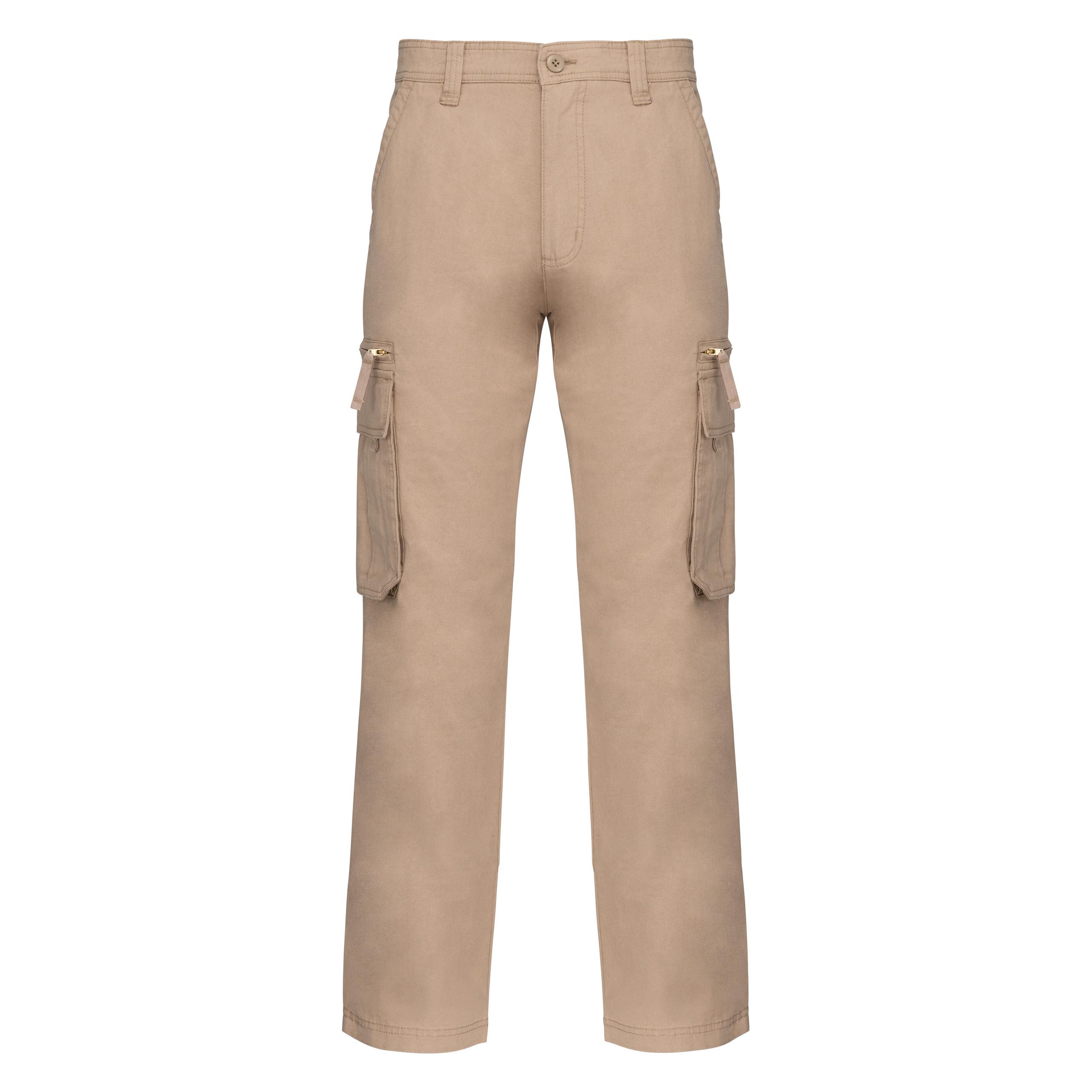 Kariban - Pantalon multipoches - Beige - 50 FR