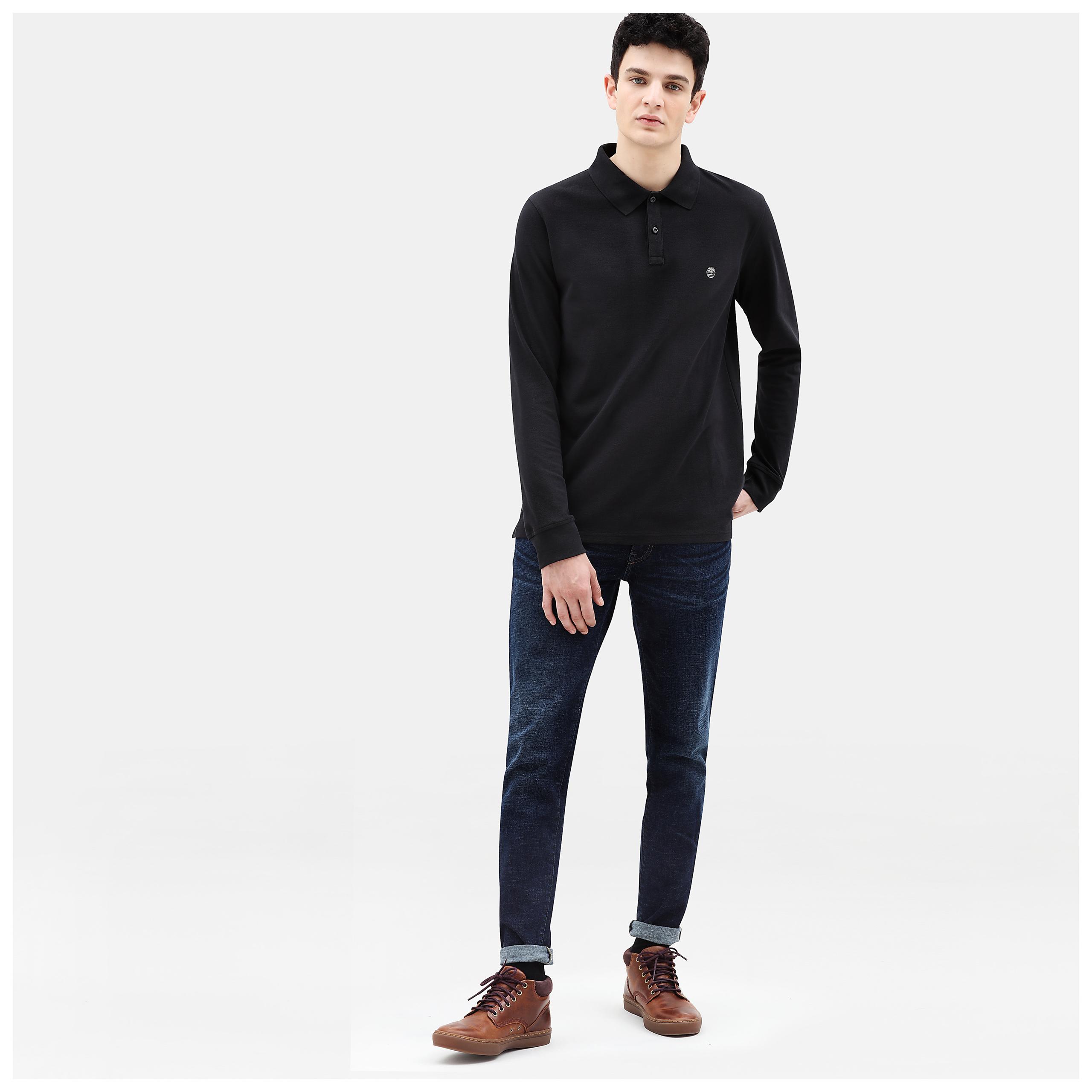 Timberland - Polo manches longues millers river - Black - S