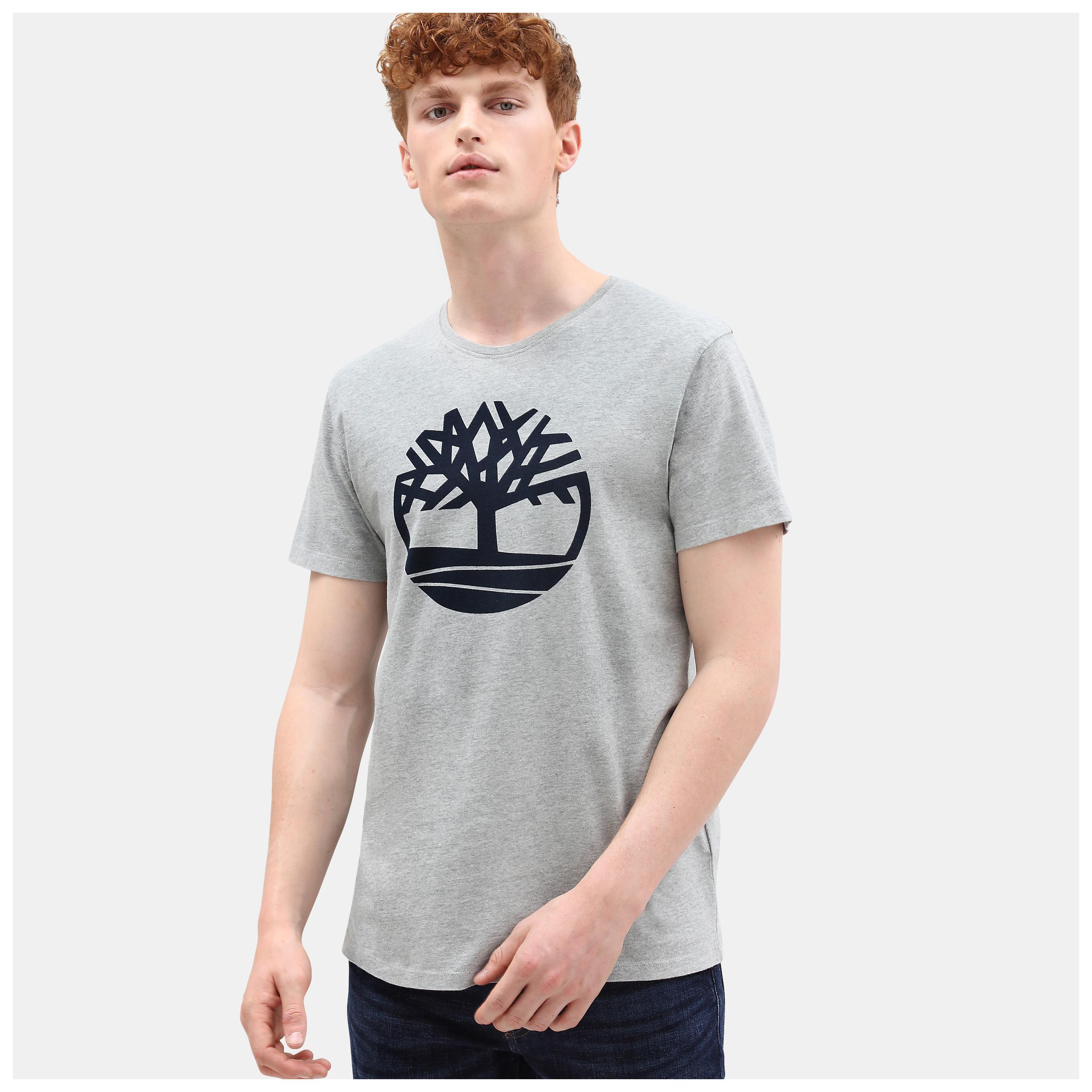 Timberland - T-SHIRT BIO BRAND TREE - Black - S