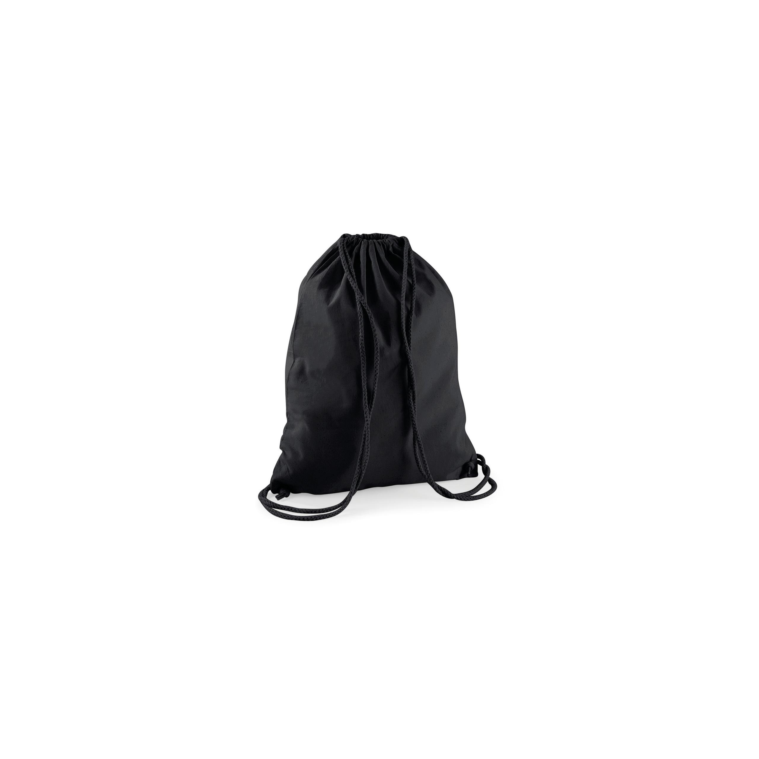 Westford Mill - Sac de Gym en coton - Black / Black - One Size