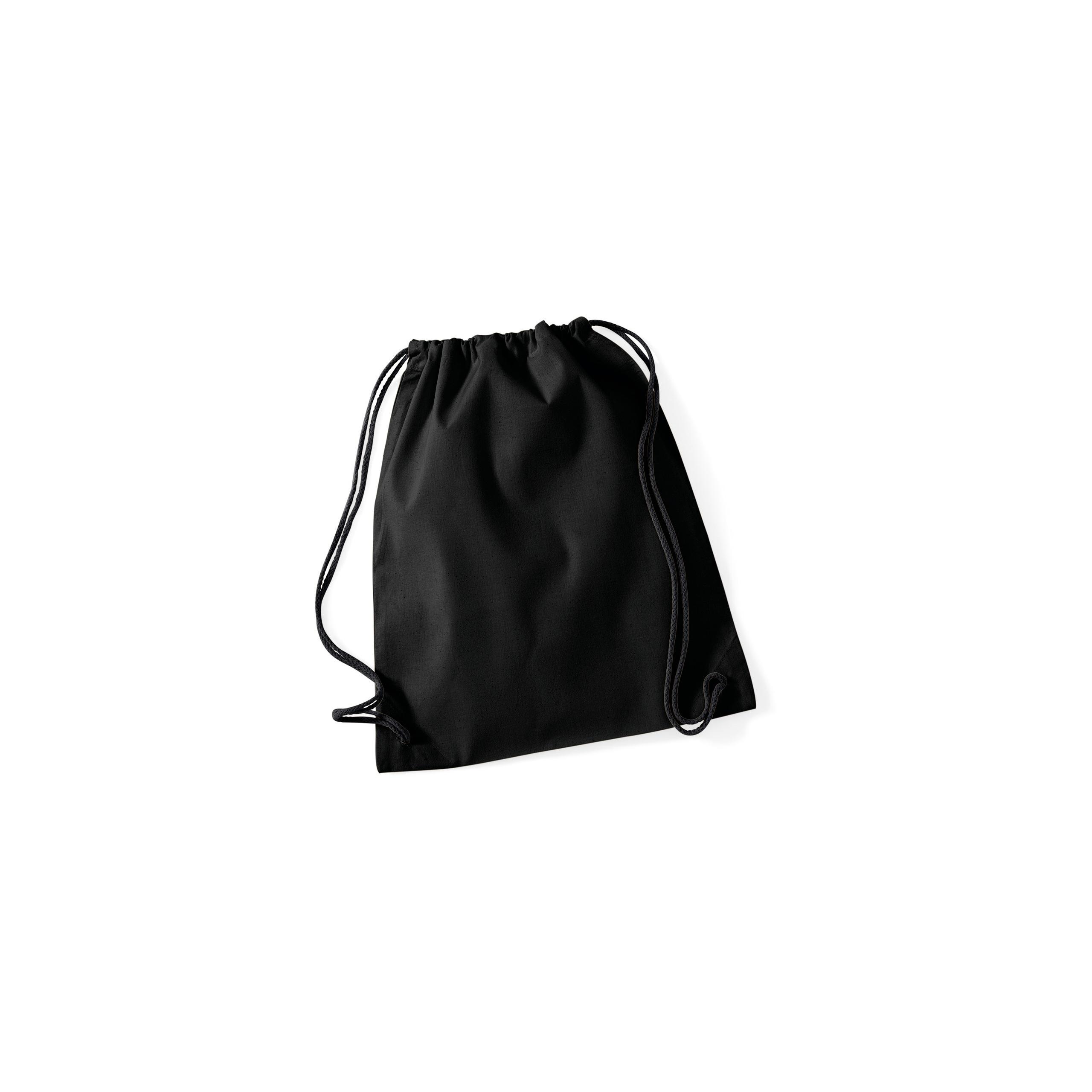 Westford Mill - Sac de Gym en coton - Black / Black - One Size