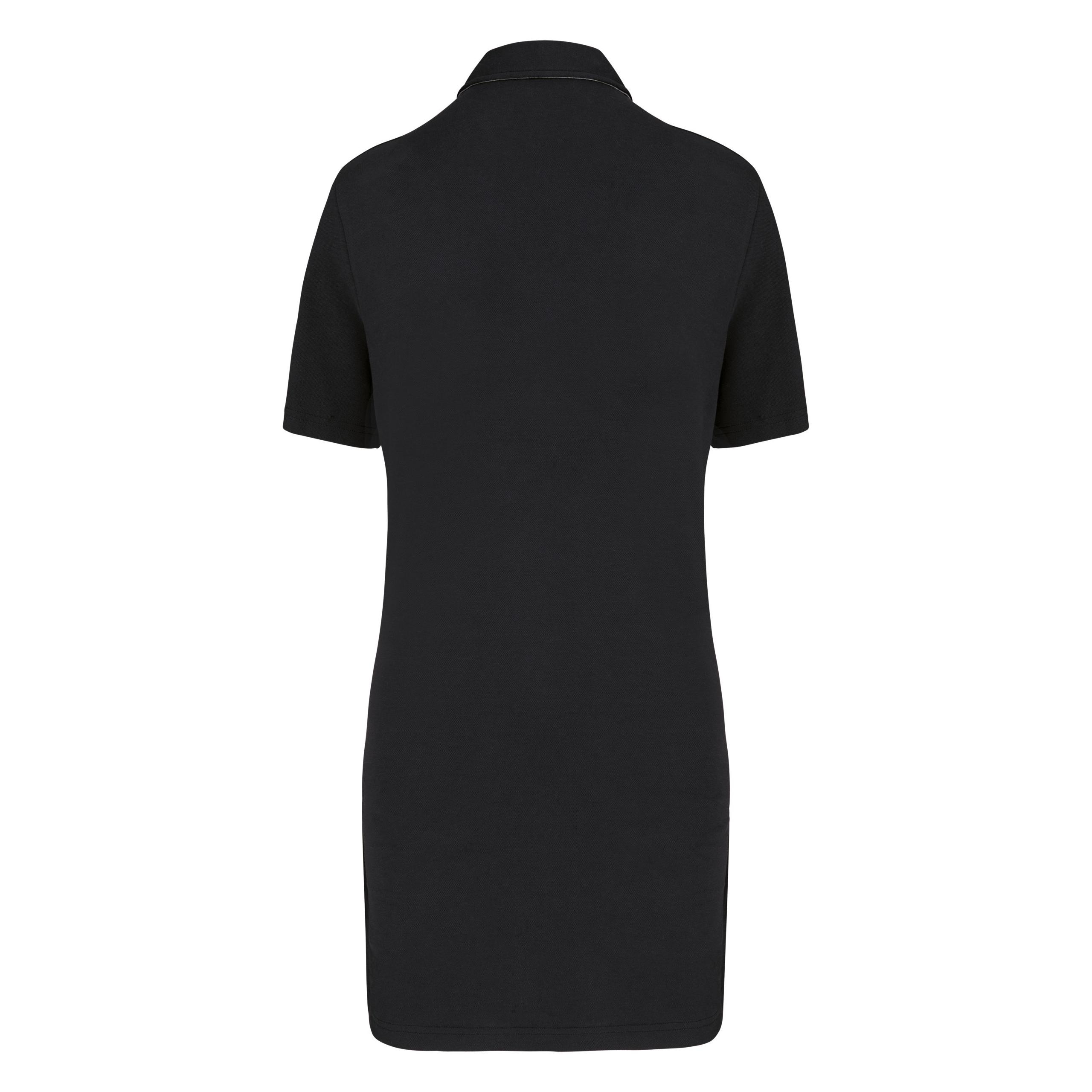 WK. Designed To Work - Polo long manches courtes femme - Black / Oxford Grey - XS