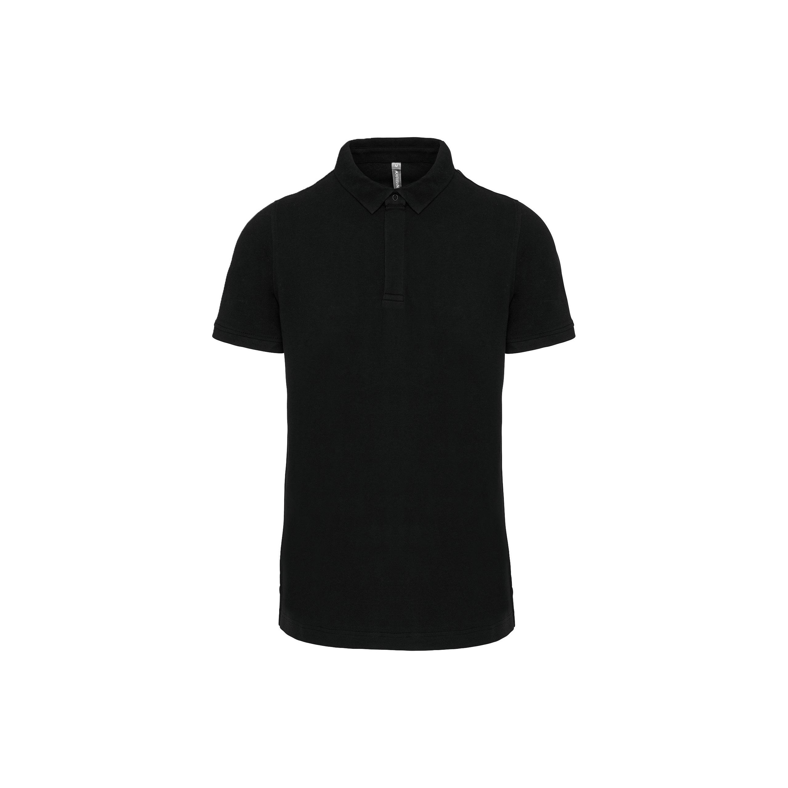 WK. Designed To Work - Polo col boutons pression manches courtes homme - Black - XS