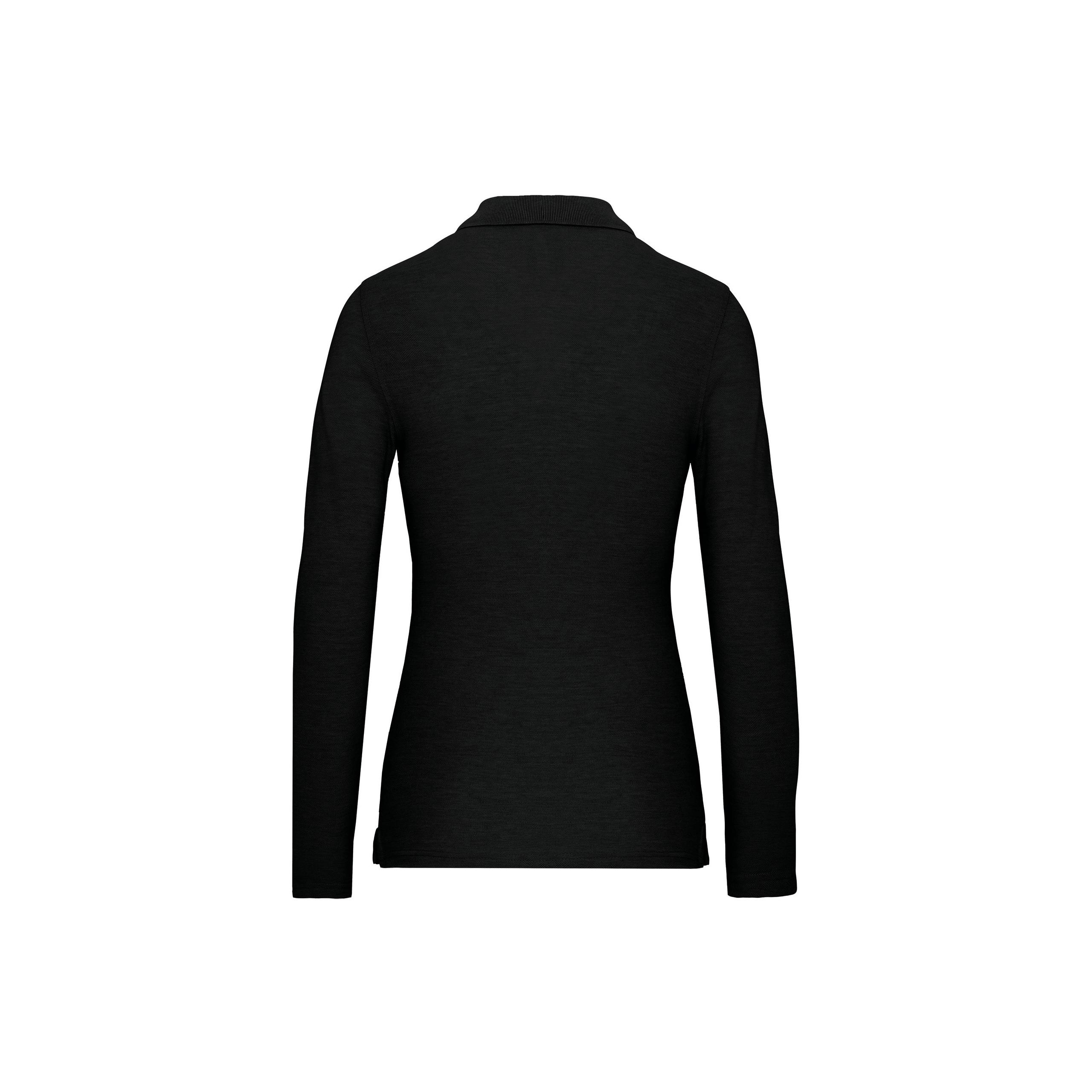 WK. Designed To Work - Polo manches longues femme - Black - XS